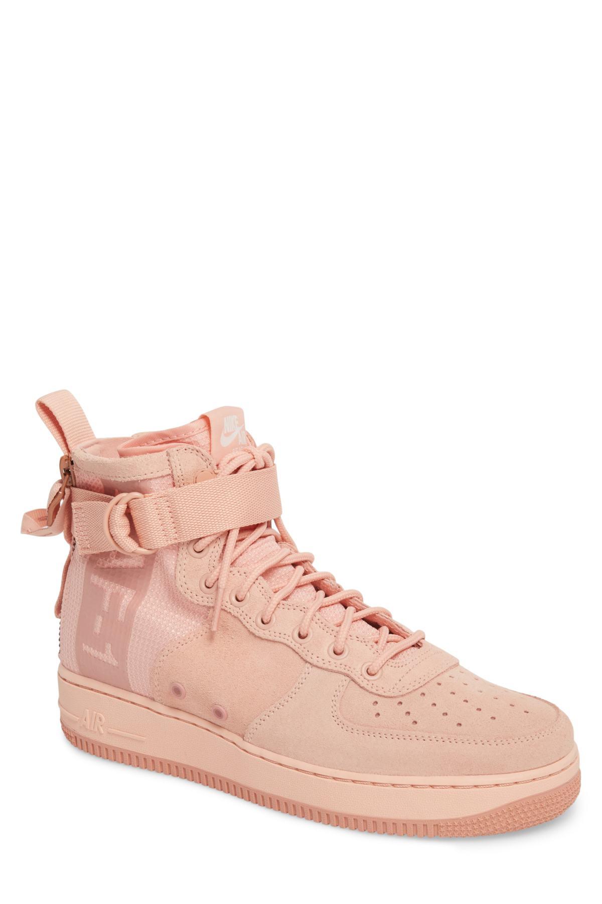 suede pink air force
