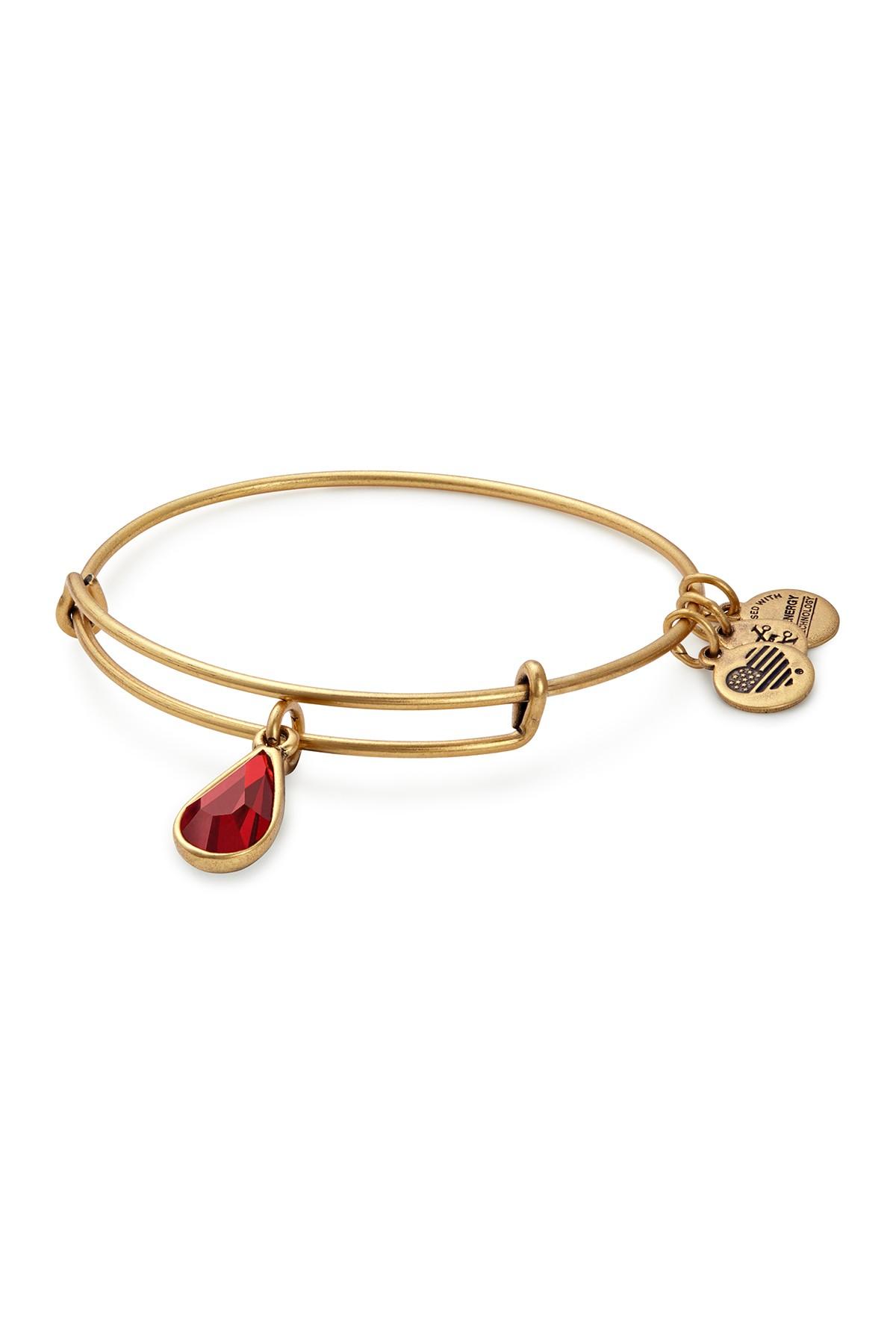 Lyst ALEX AND ANI Swarovski Teardrop Adjustable Bangle Bracelet in