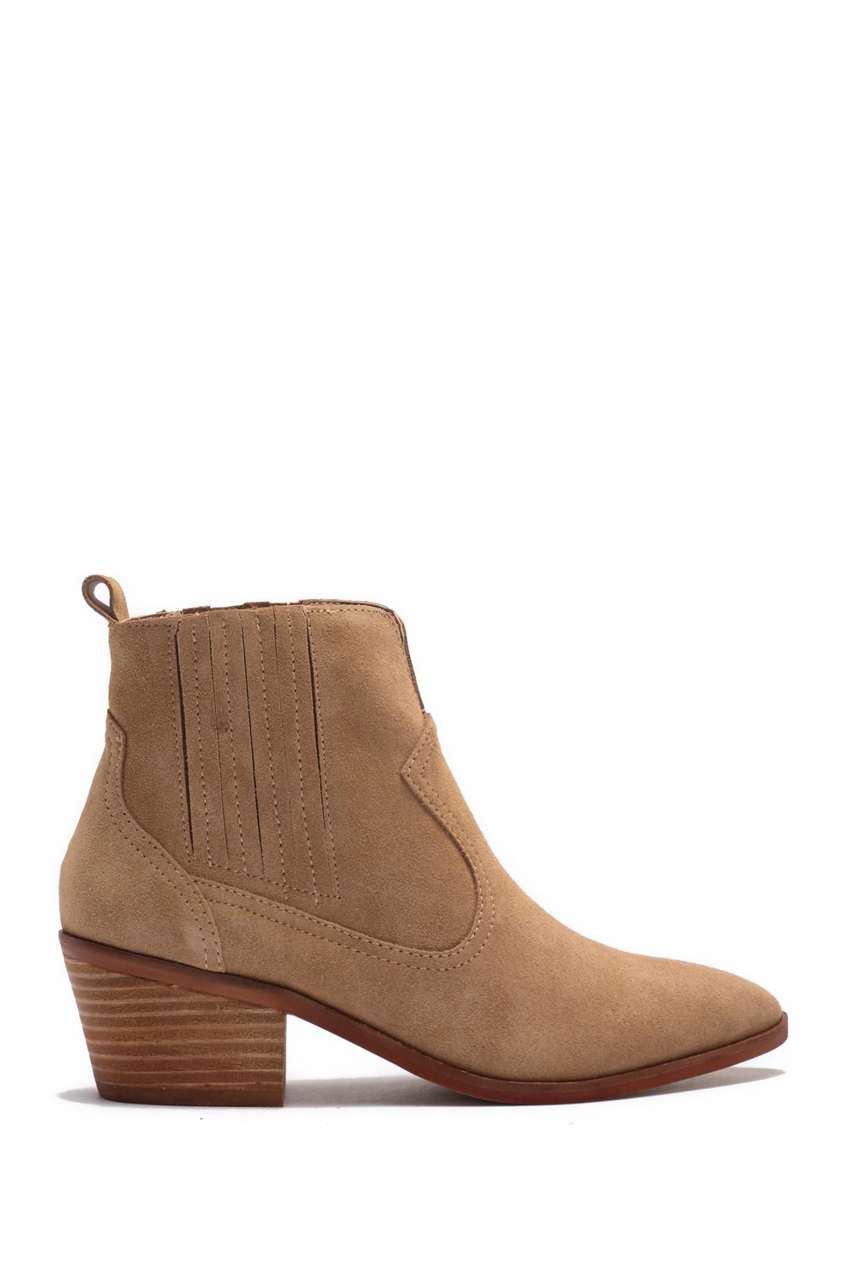 steve madden therese bootie brown suede