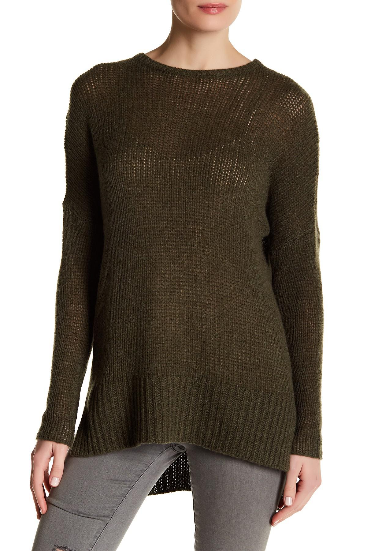 Lyst - 360Cashmere Dion Cashmere Hi-lo Sweater in Green