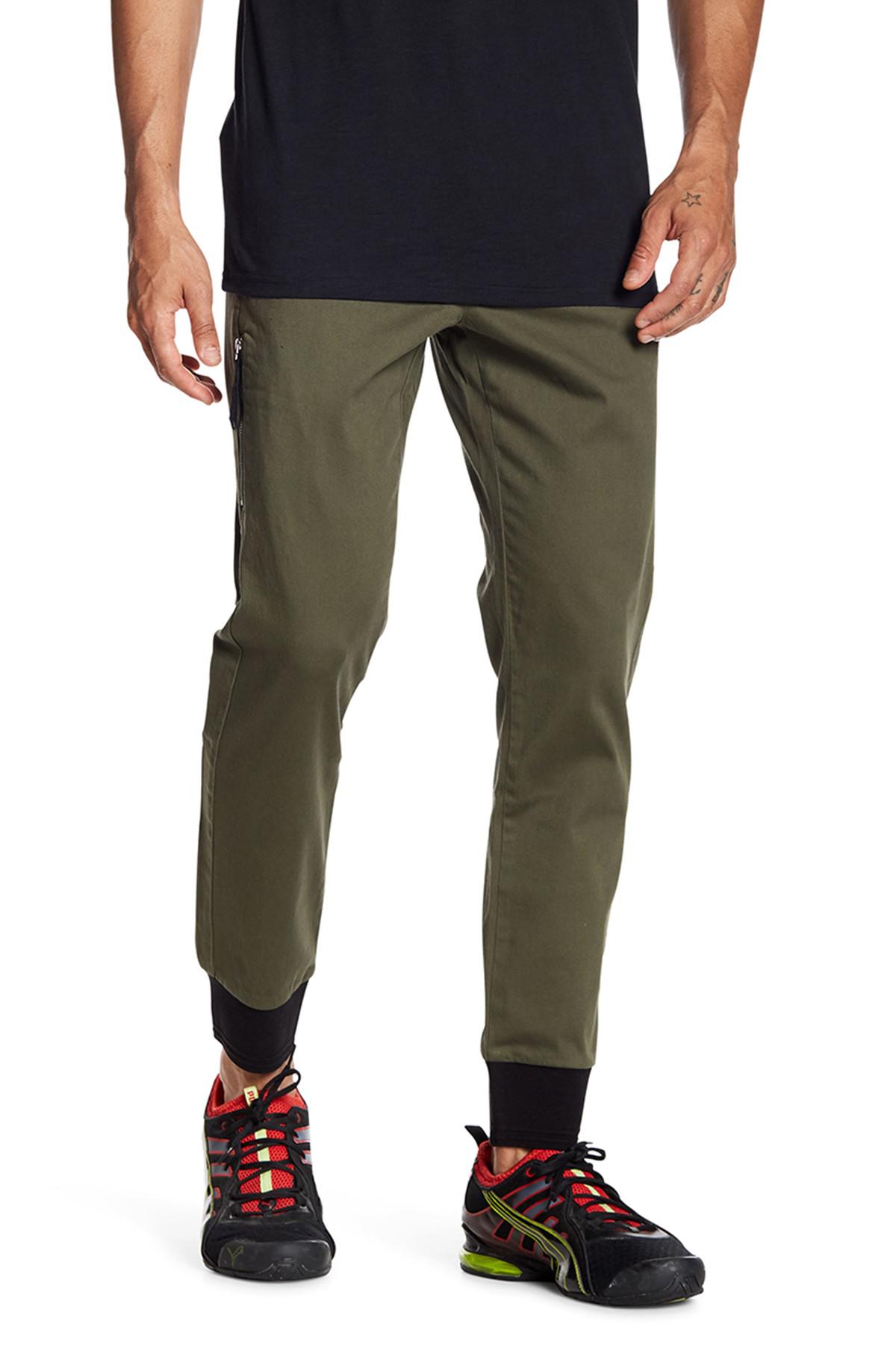 puma olive green track pants