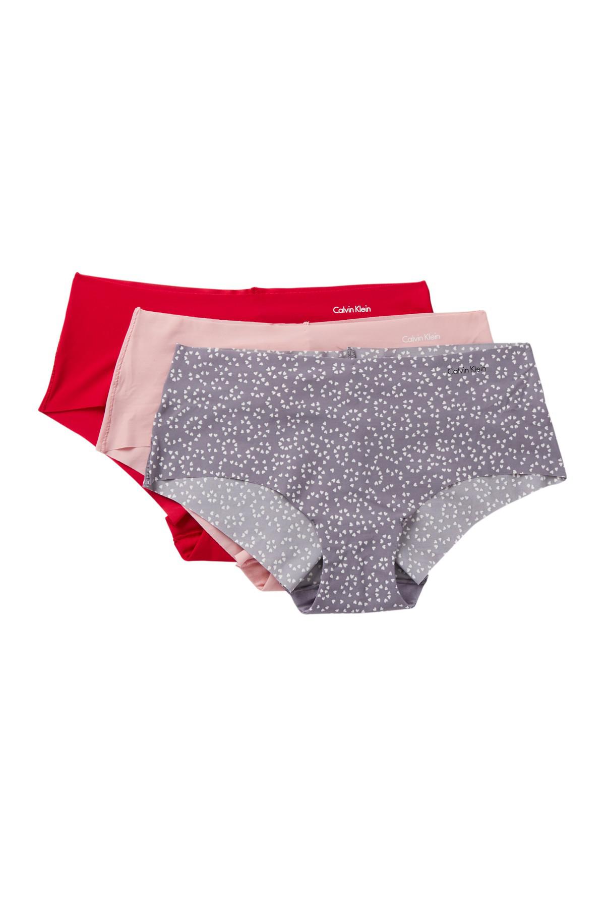 Calvin klein Seam Free Hipster Panties Pack Of 3 Lyst