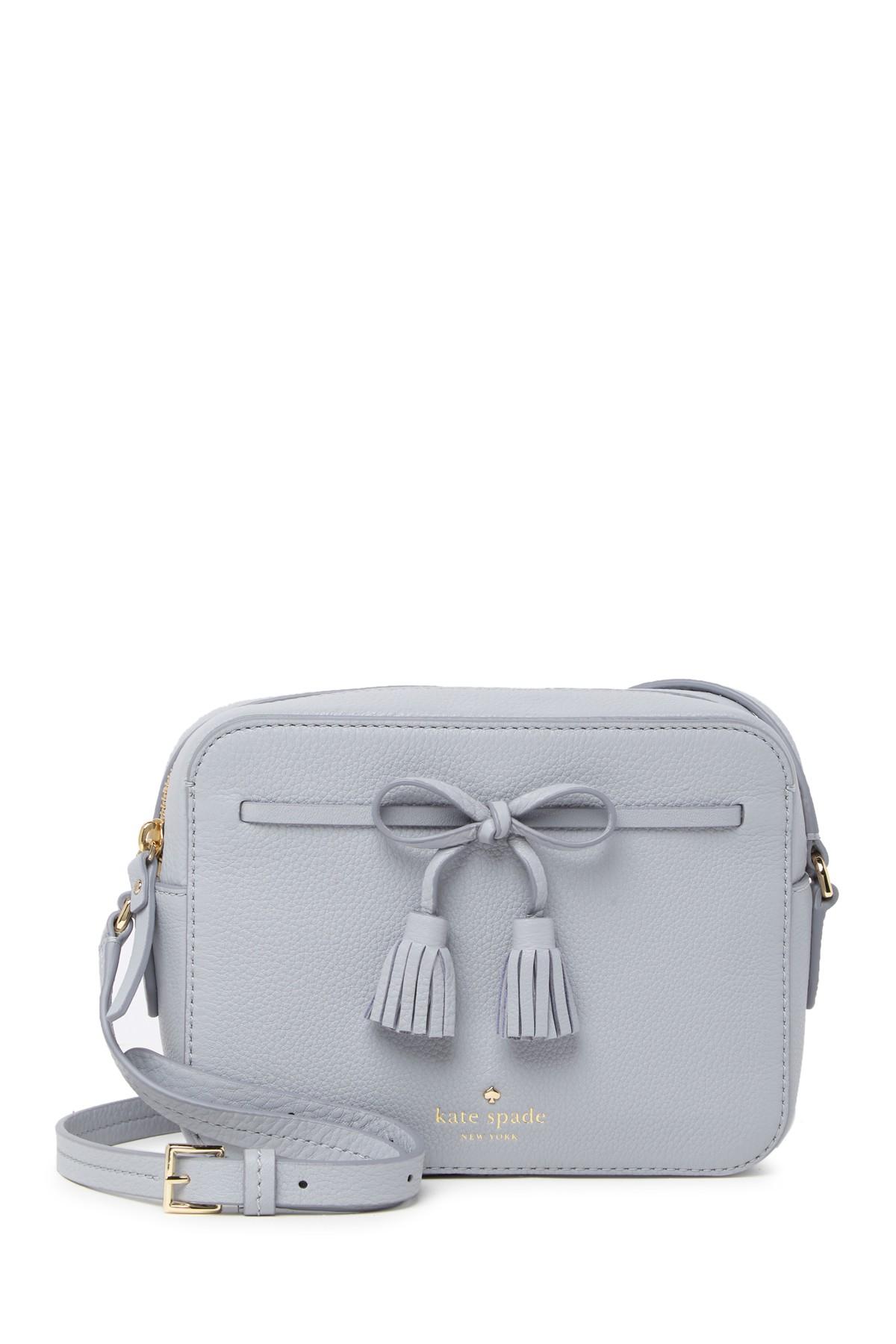 Kate Spade Hayes Street Arla Camera Crossbody Bag in Gray - Lyst