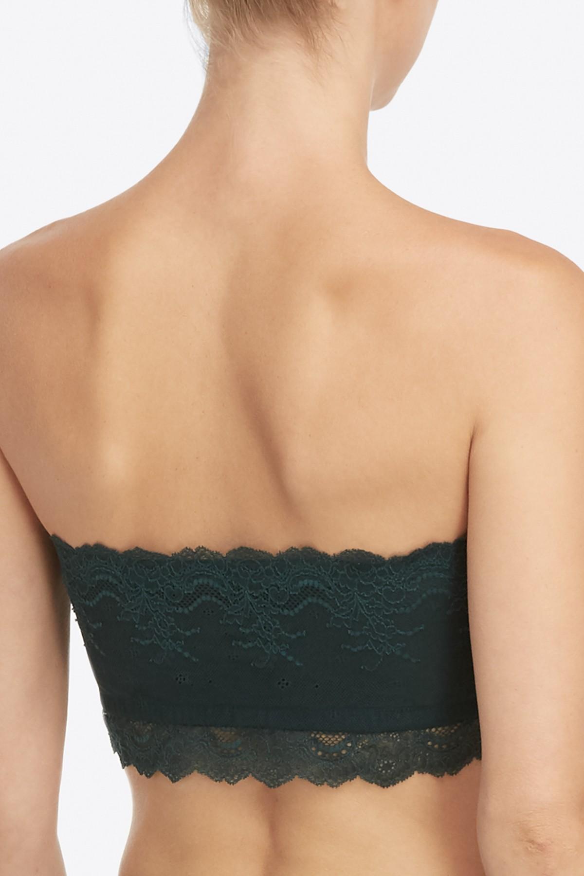 Spanx Lace Bandeau Bra In Green Lyst