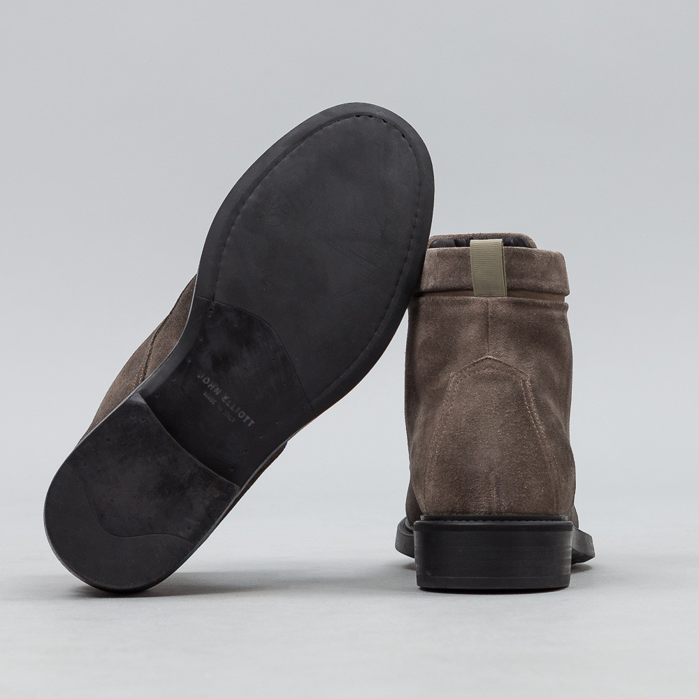 Lyst John Elliott Combat Boots In Slate Waxed Suede for Men