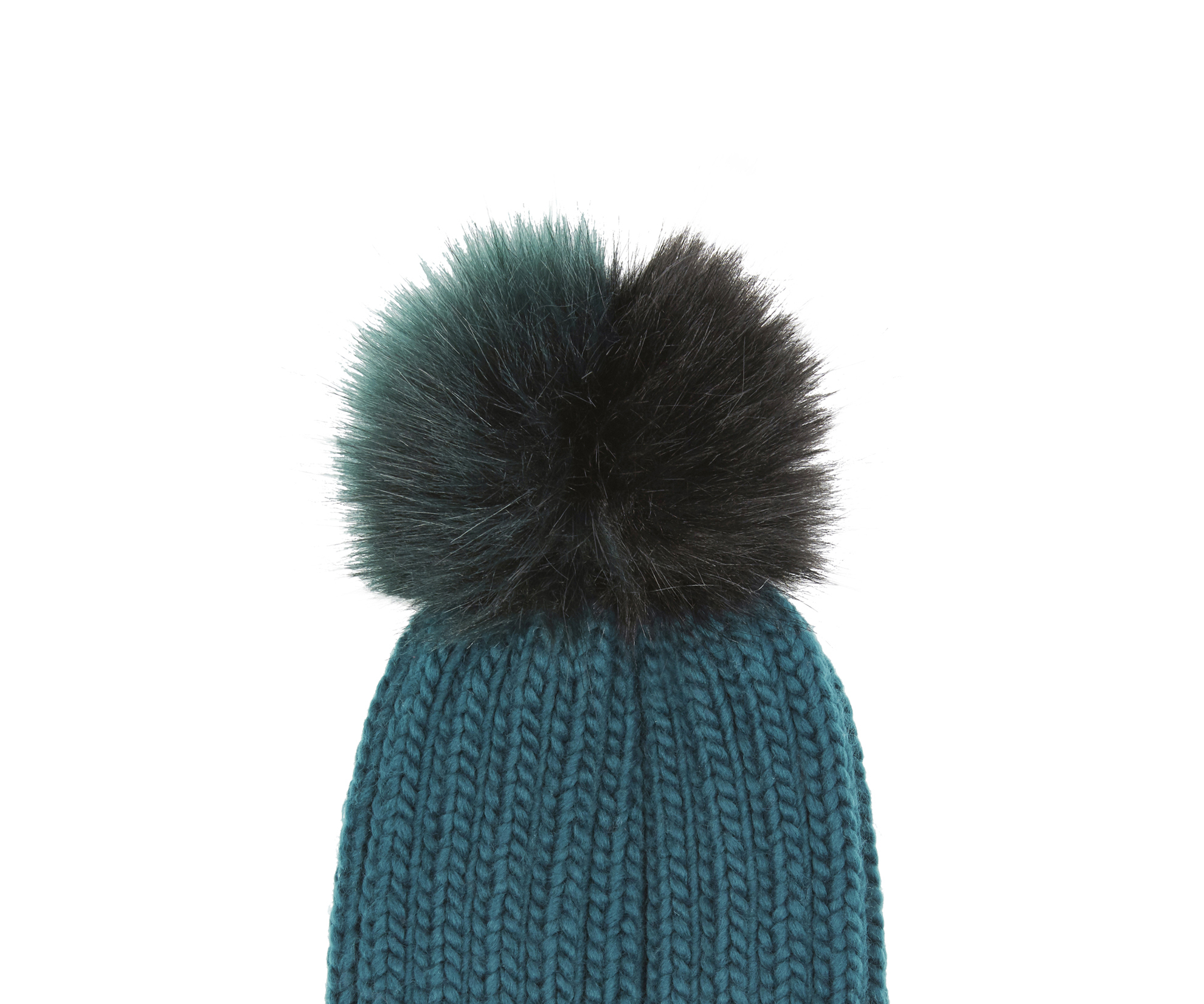 pom pom multicolor fur Teal Josie  pom Lyst Beanie Pom  Green  Oasis Hat