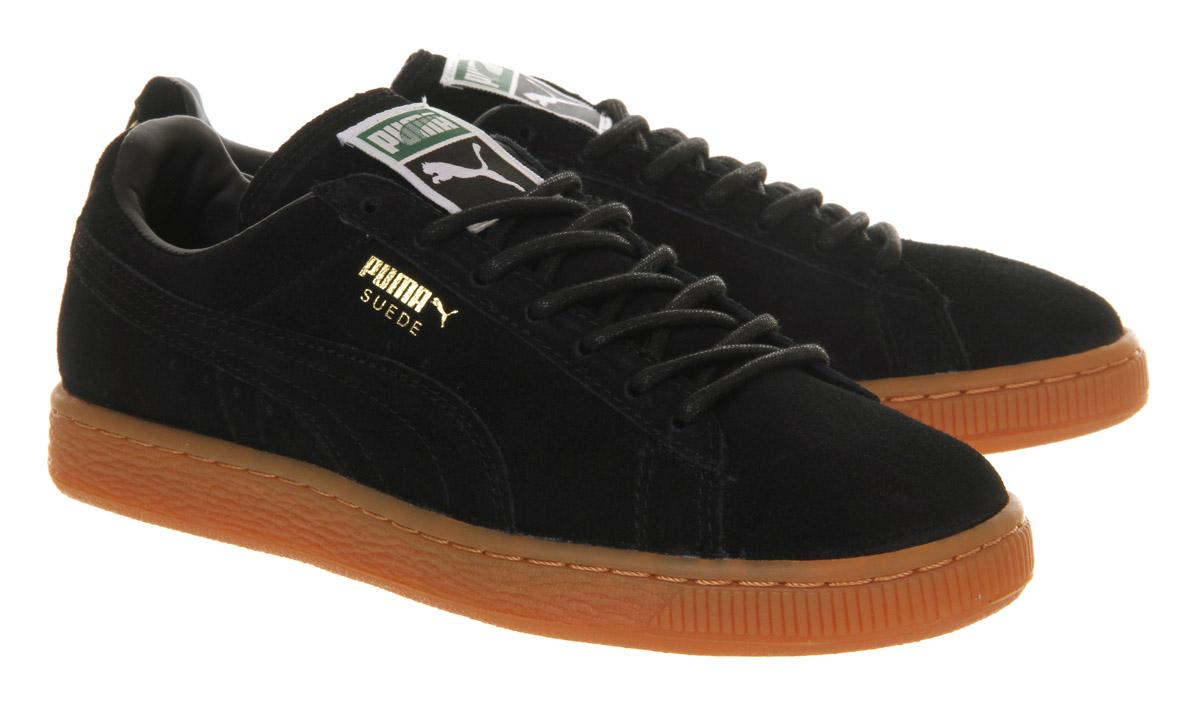 black suede pumas men's