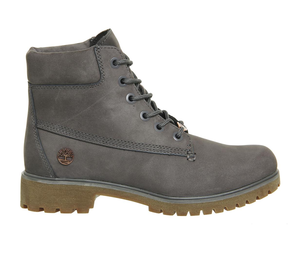 dark grey timberland boots womens