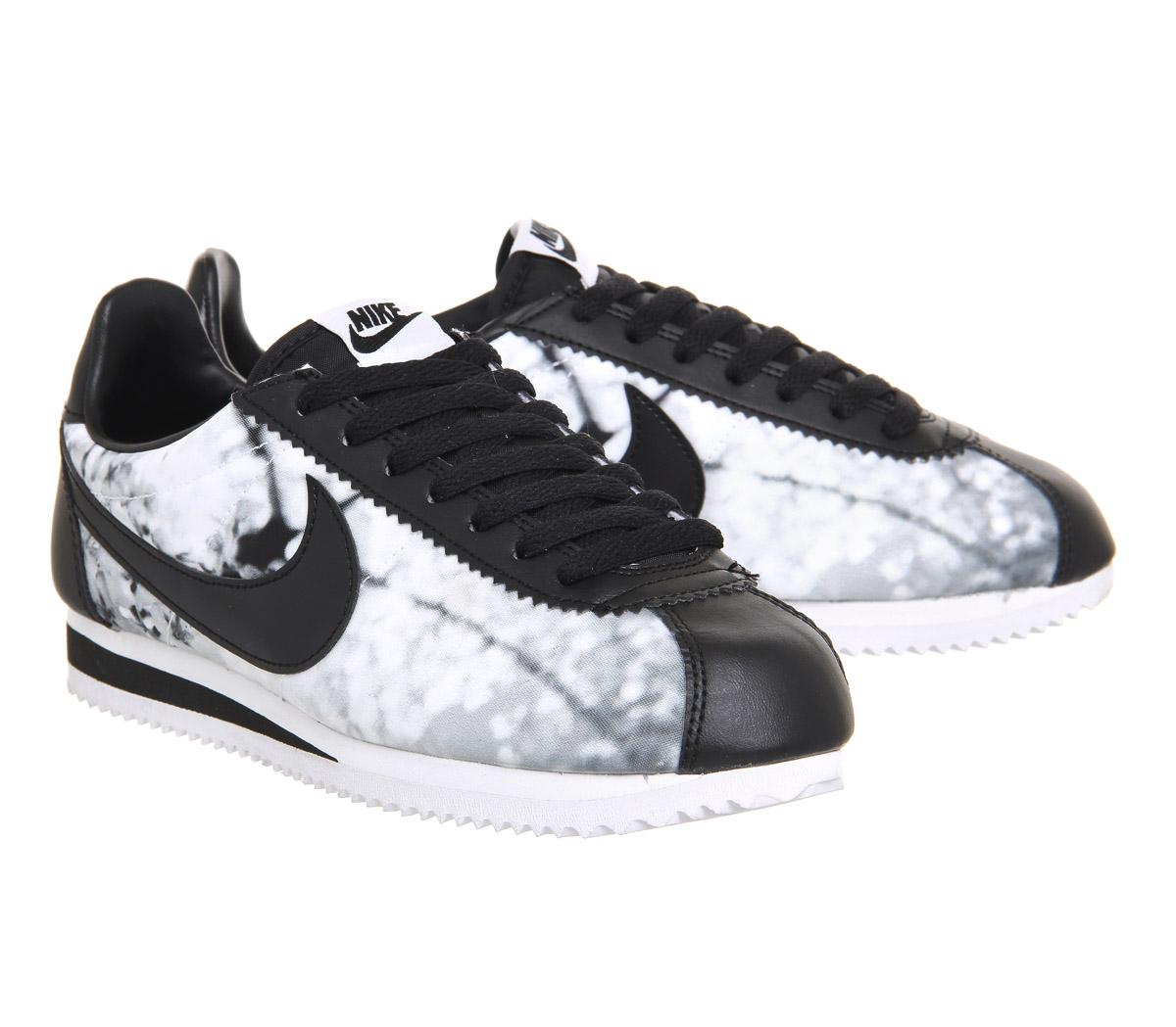 nike cortez men's black