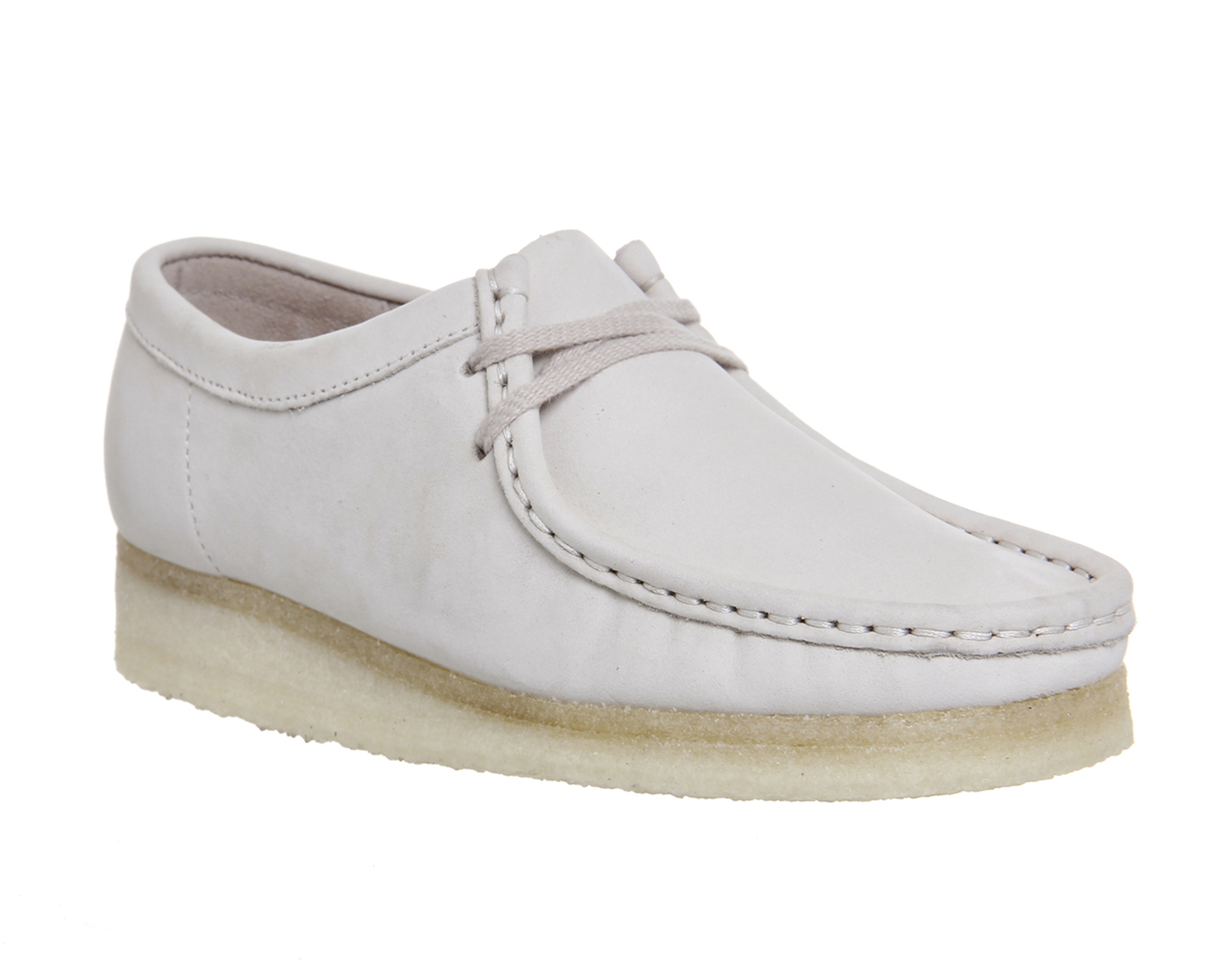 Clarks Wallabee Shoe in White - Save 39% | Lyst