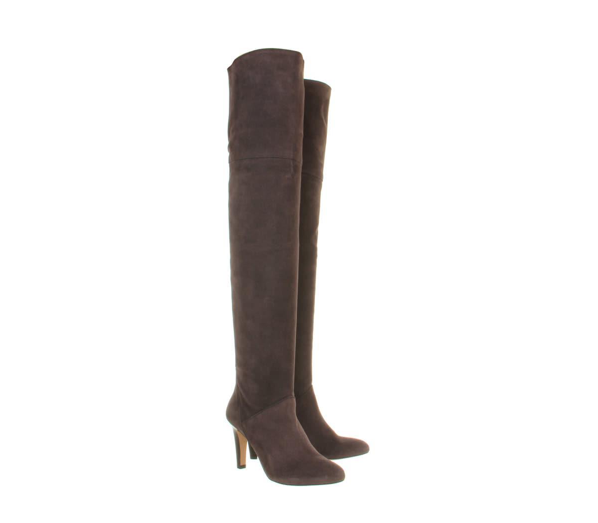 Lyst Office Nouveau 2 Thigh High Slouch In Gray Gallery Women S Thigh High Boots