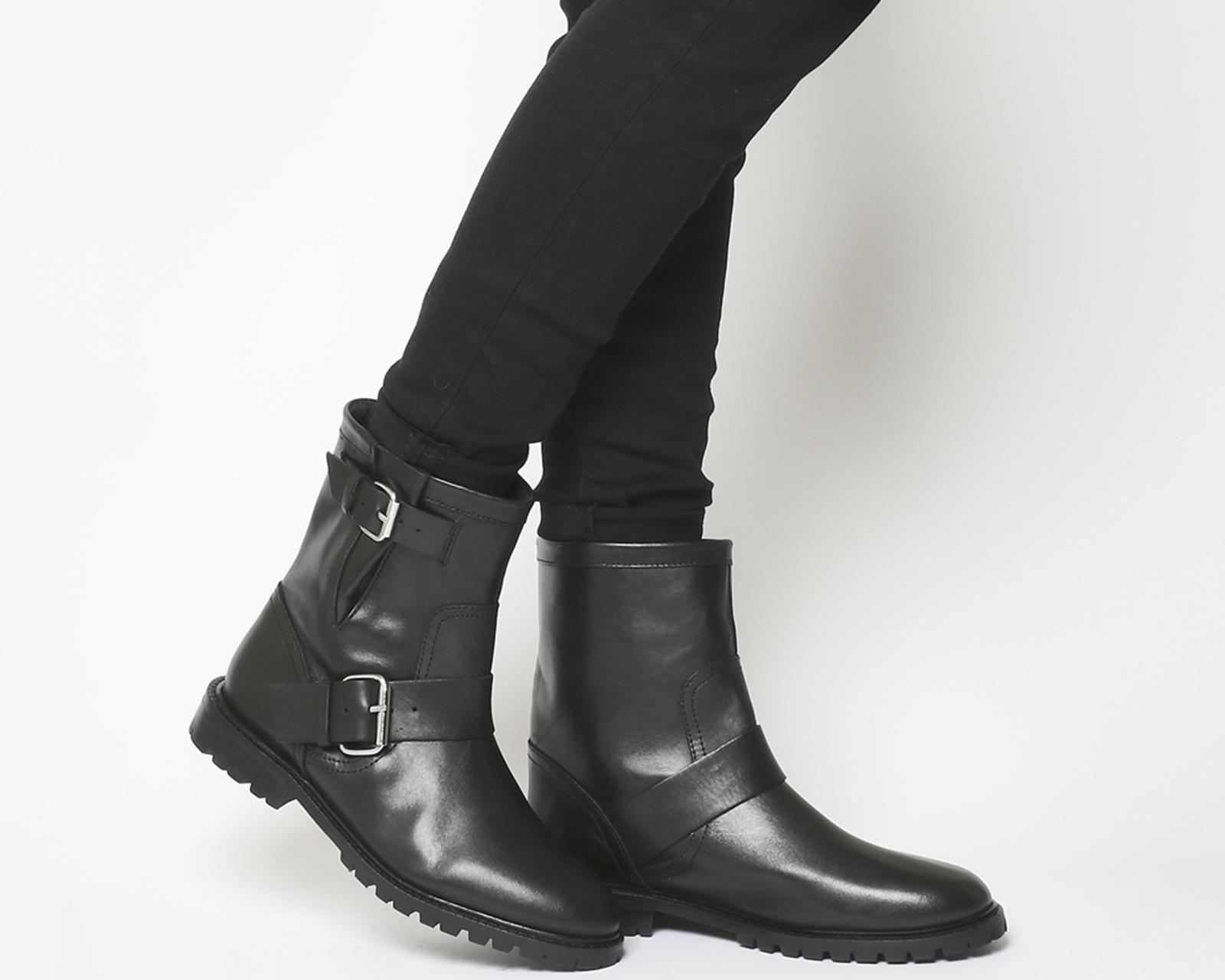 Lyst Office Ammunition Biker Boots In Black Gallery Women S Biker Boots
