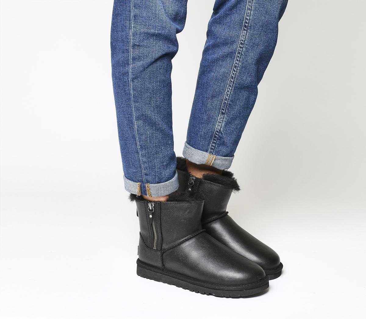 ugg classic mini double zip leather