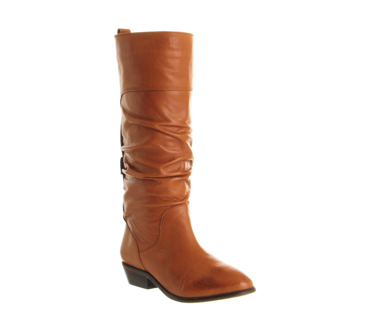Lyst Office Ace Slouch Boots In Brown Gallery
