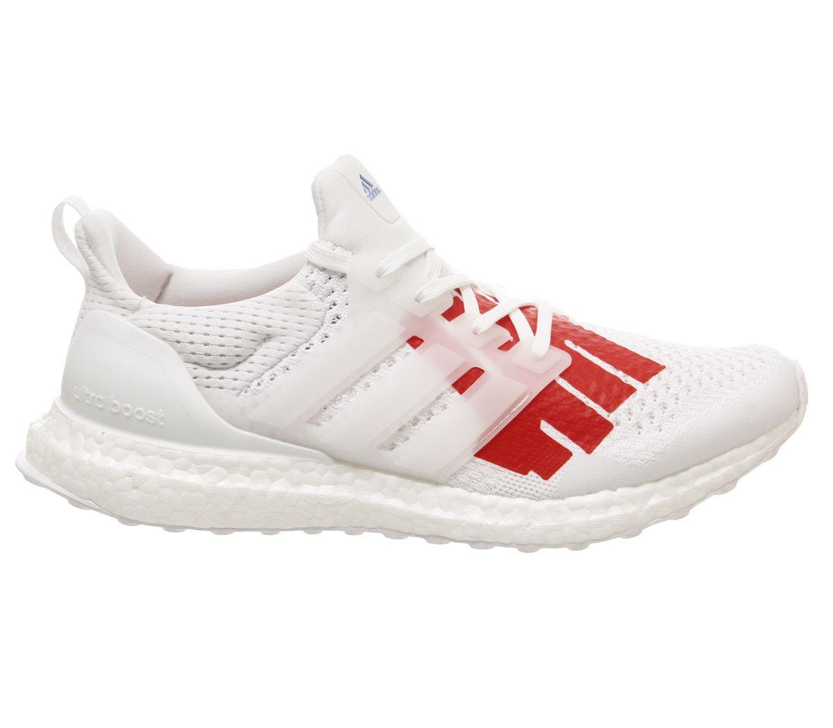 adidas Originals Ultra Boost Statement Trainers in White for adidas Originals Ultra Boost Statement Trainers in White for