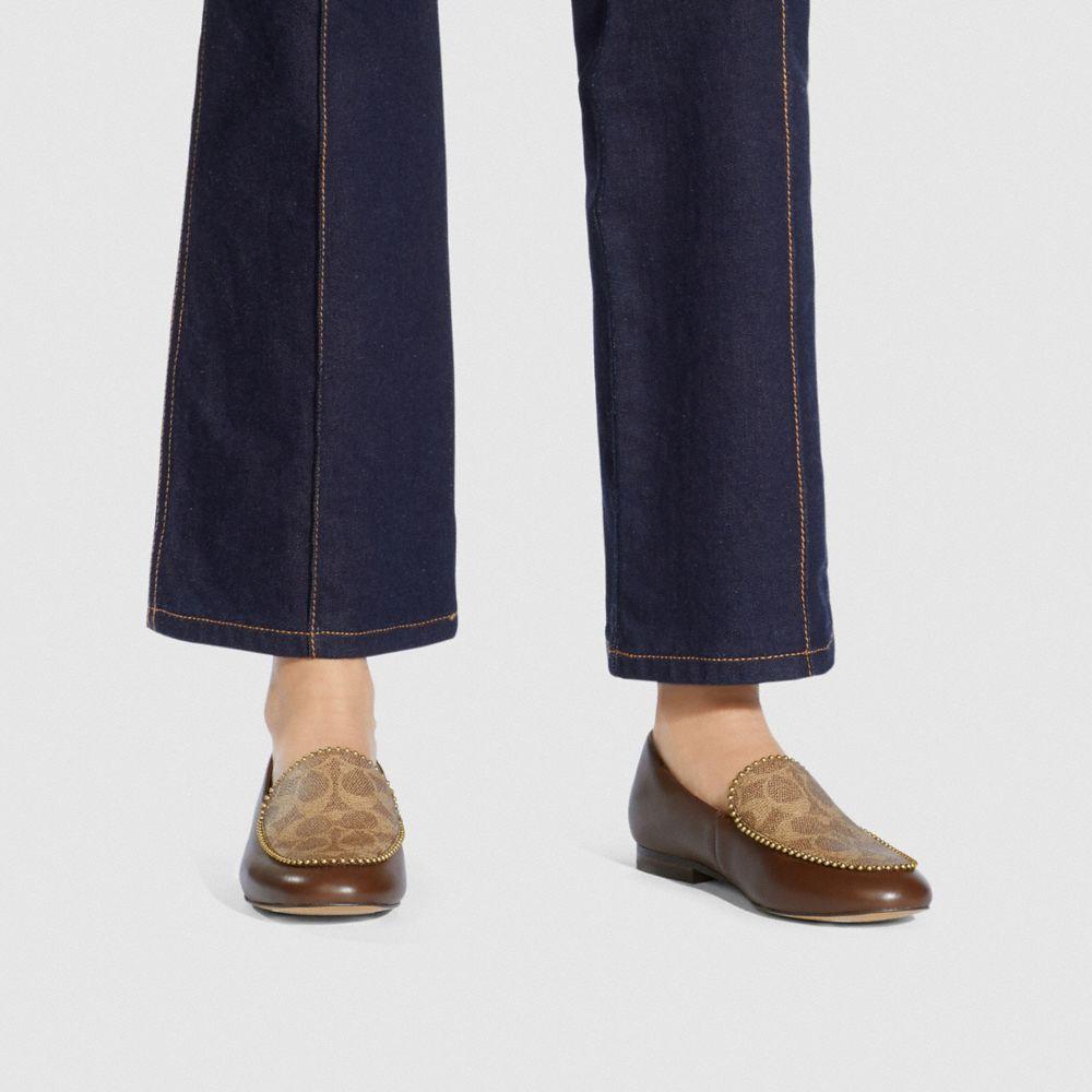 coach platform loafers