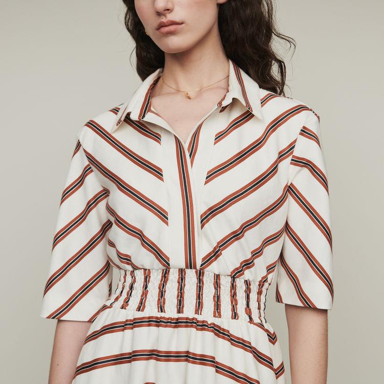 Maje Long Striped Shirt Dress - Lyst