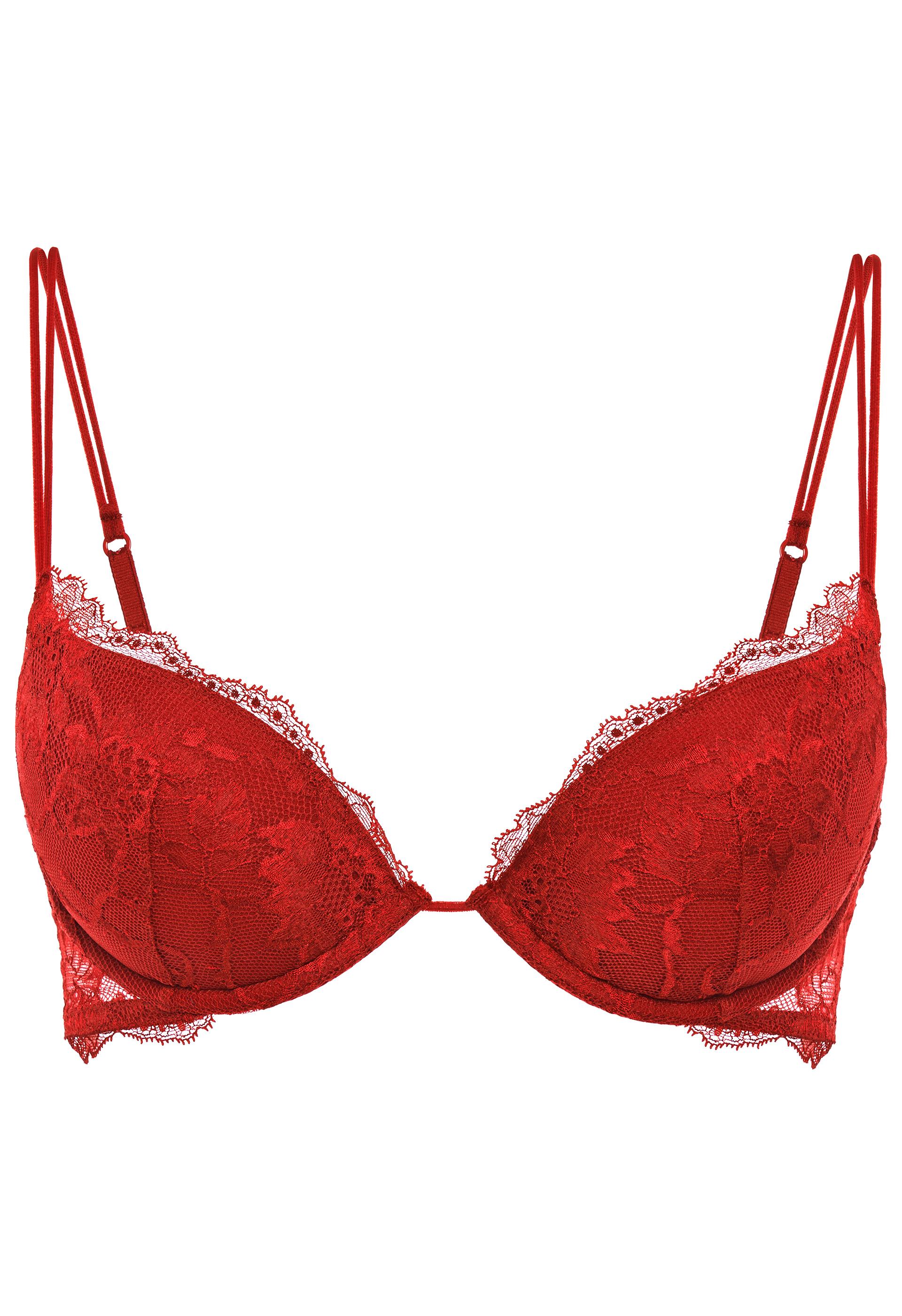 La Perla Lace Astrid Push-up Bra in Red - Lyst