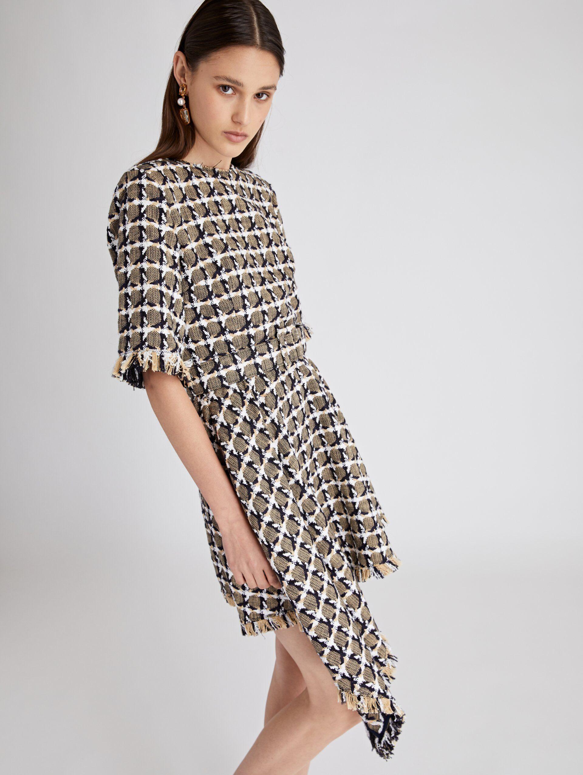 oscar de la renta tweed dress