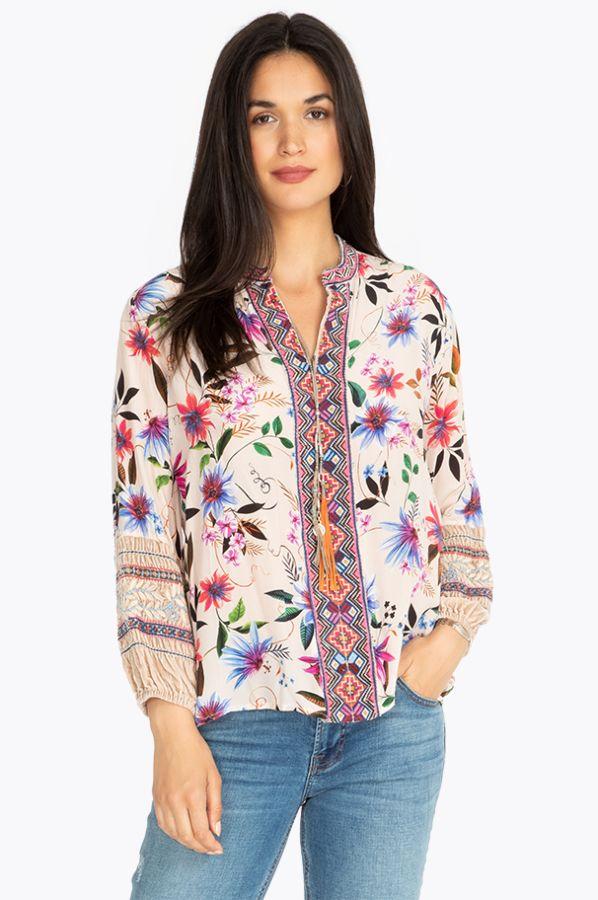 Johnny Was Velvet Paris Effortless Blouse - Lyst