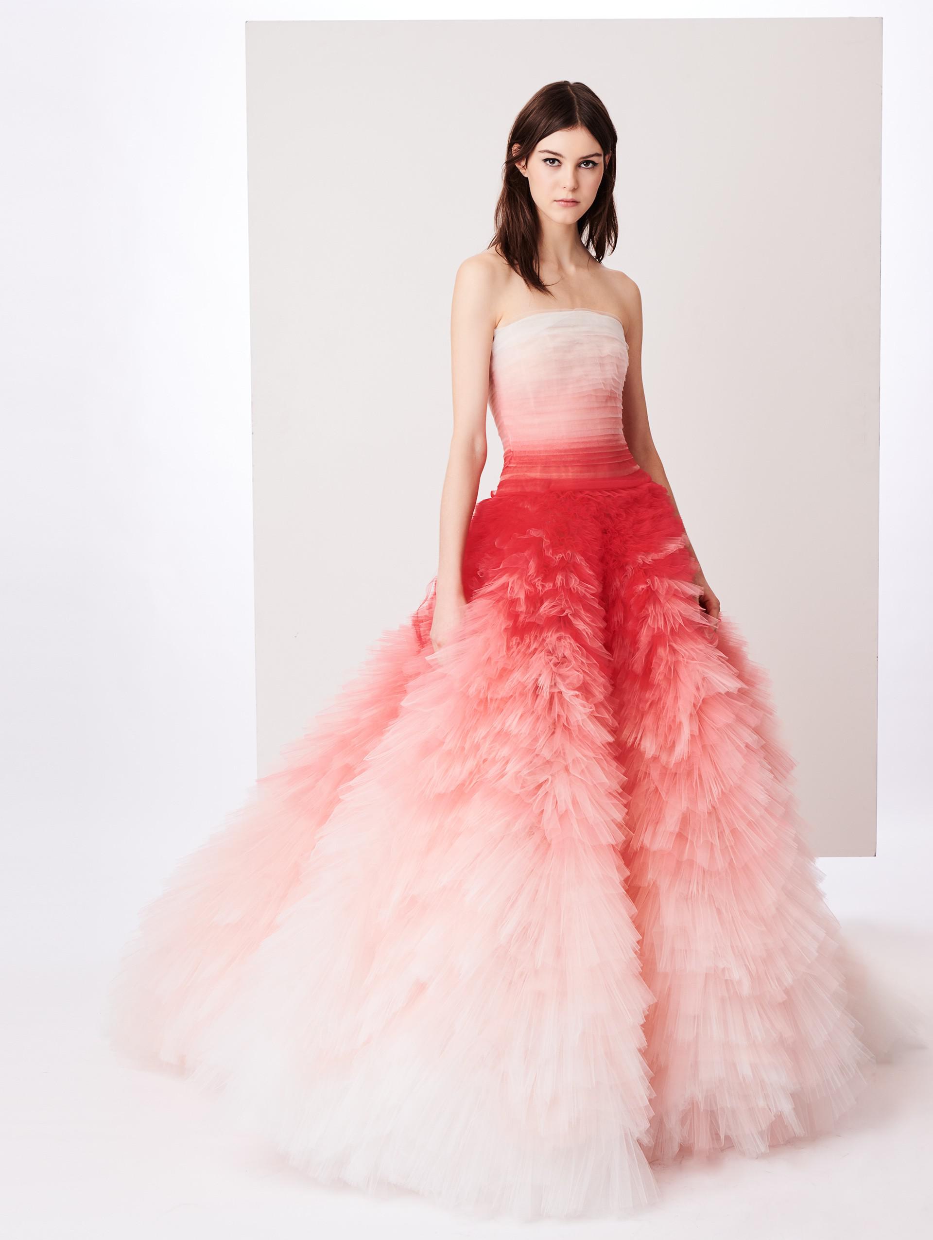 oscar de la renta pink dress