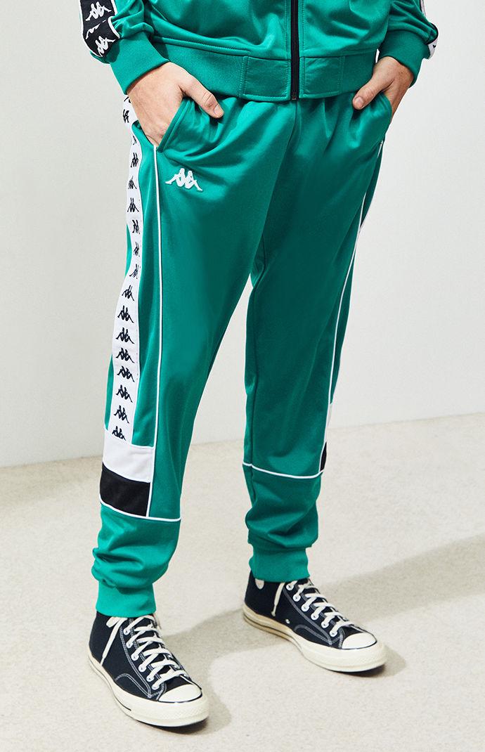 green kappa track pants