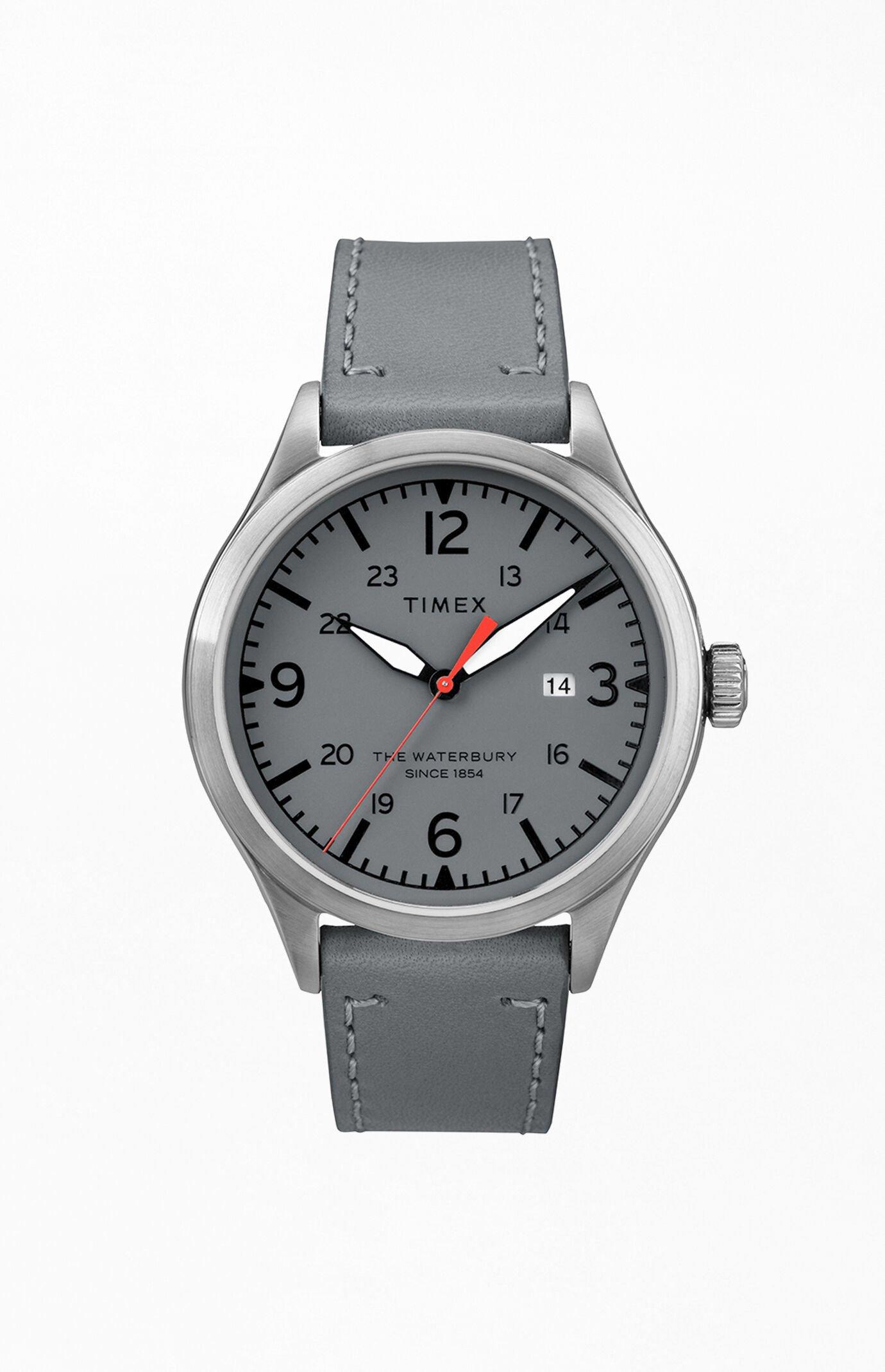 timex grey analog watch