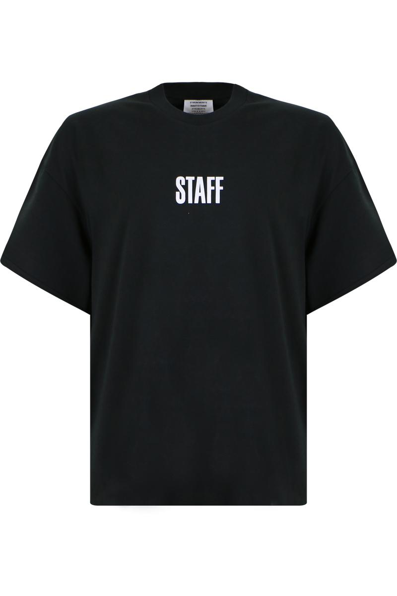 Vetements Staff T-shirt Black in Black - Lyst