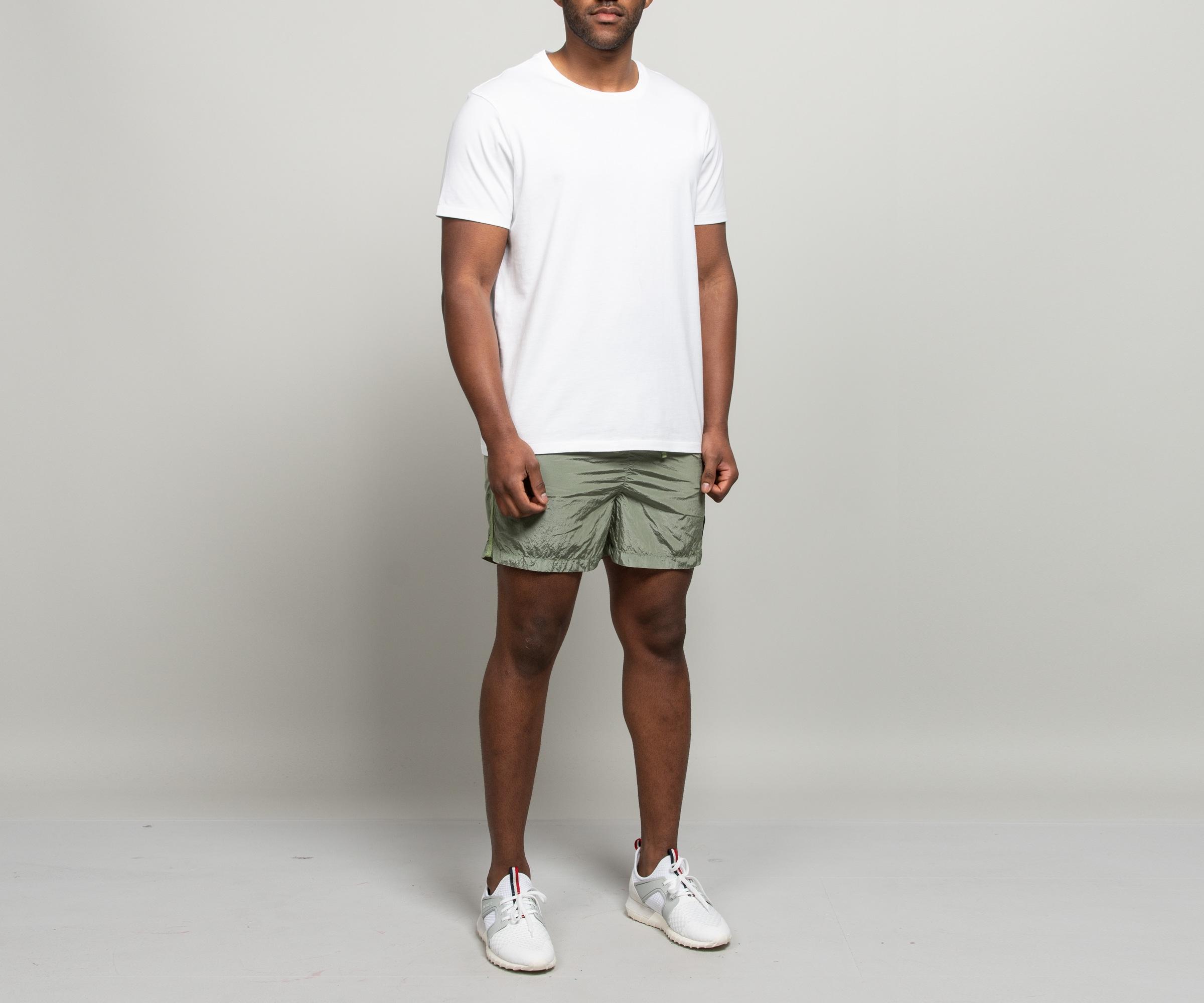 Stone Island Short Length Nylon Metal Swim Shorts Olive Green in Green