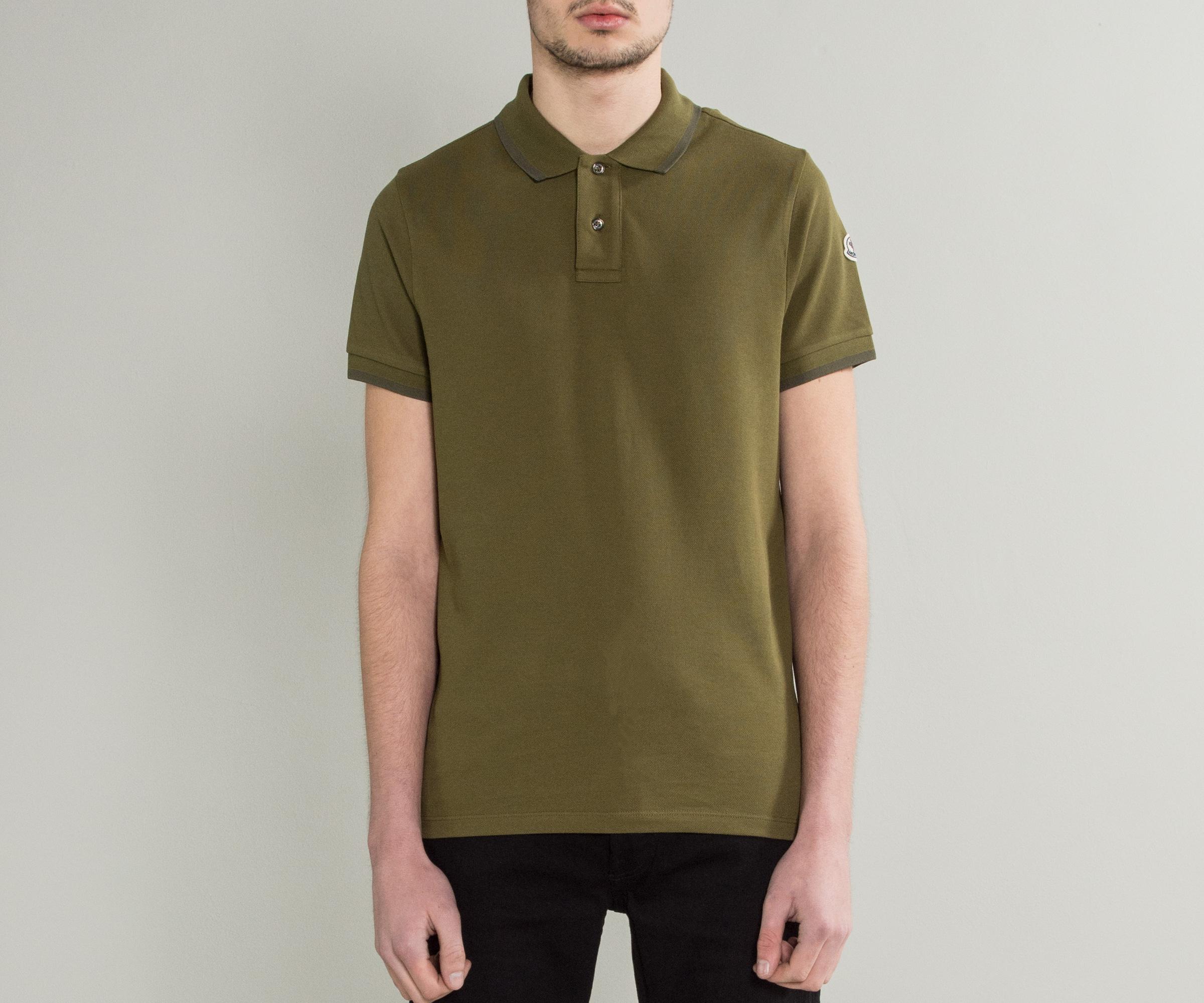 olive green moncler polo olive green moncler polo