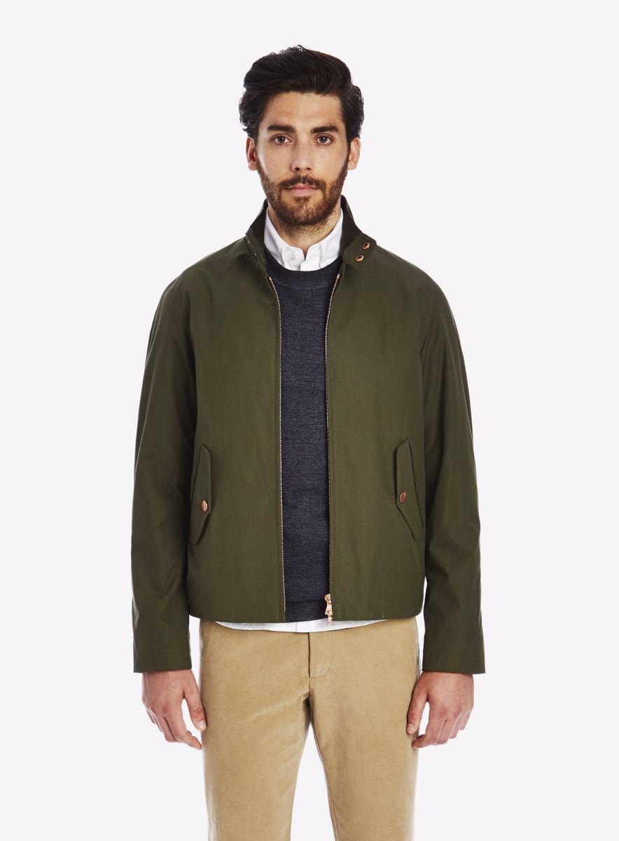 Lyst - Private White V.C. Cotton Ventile® Harrington Jacket in Green ...