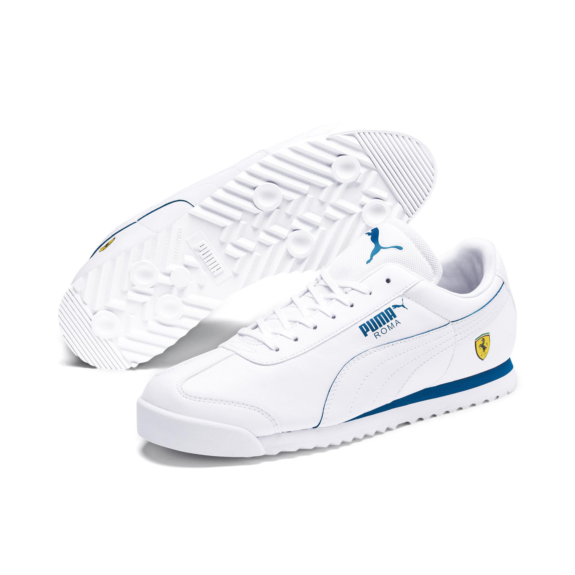 PUMA Leather Scuderia Ferrari Roma Men's Sneakers in 11 (White) Lyst