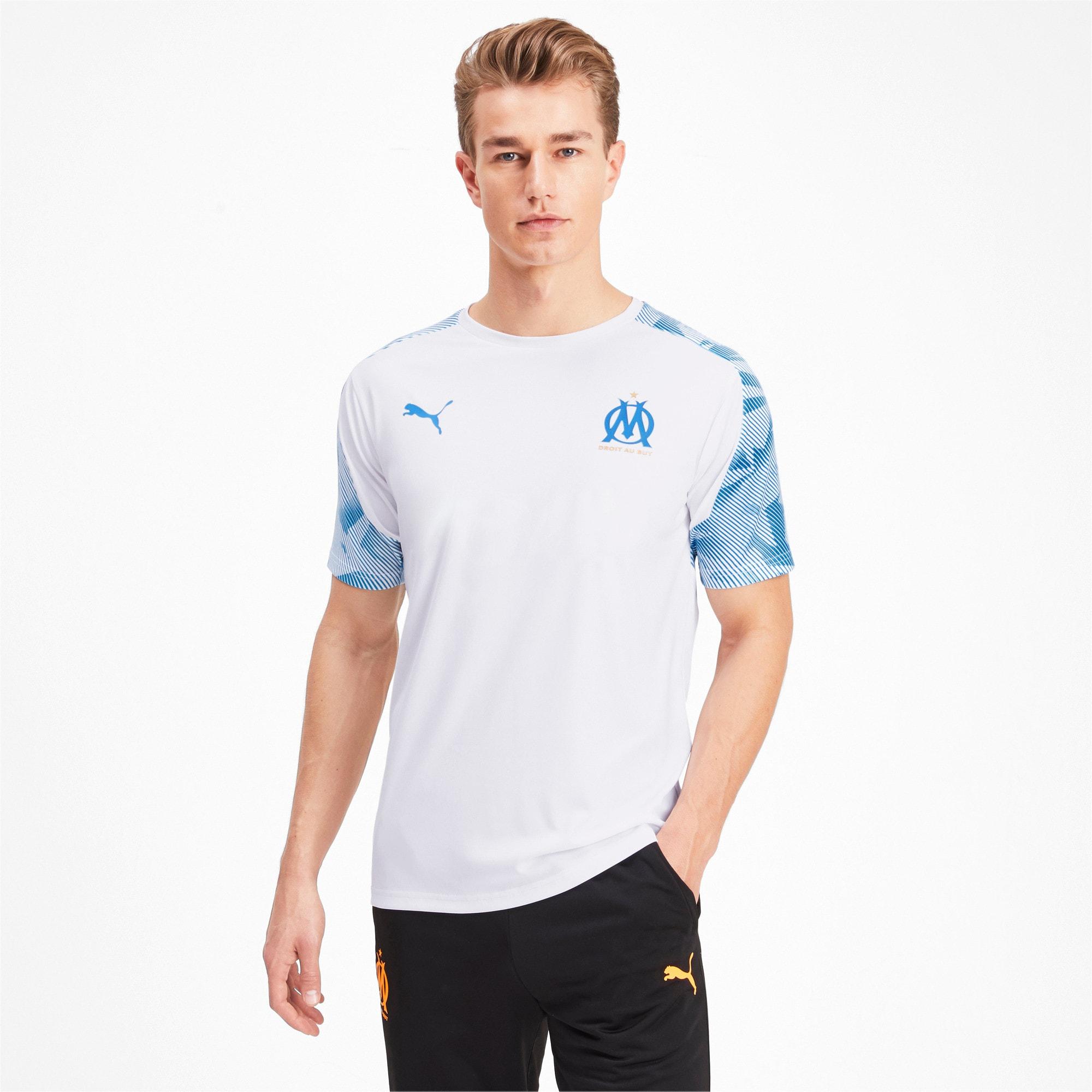 PUMA Rubber Olympique De Marseille Men's Training Jersey in White for ...