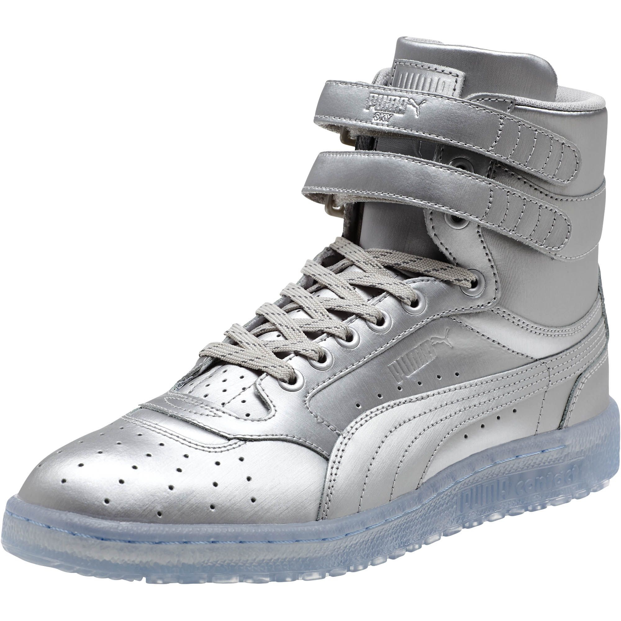 Lyst - PUMA Sky Ii Hi Platinum Men's Sneakers in Metallic for Men