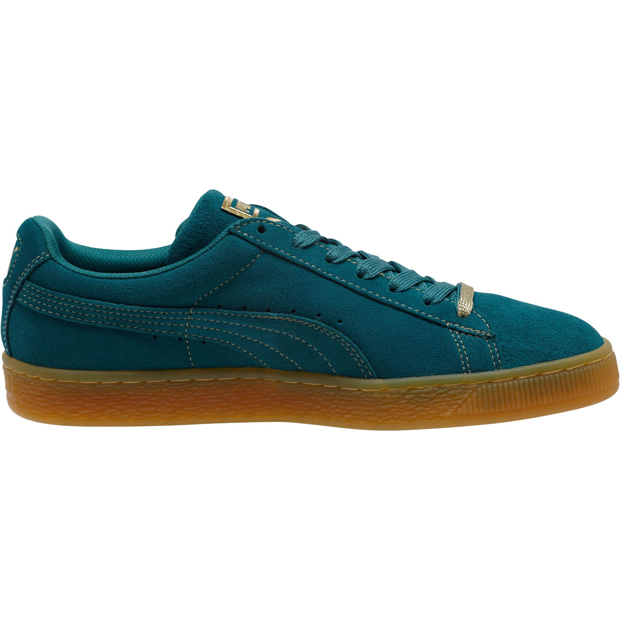 PUMA Suede Classic Gold Foil Men's Sneakers in Blue for Men - Lyst