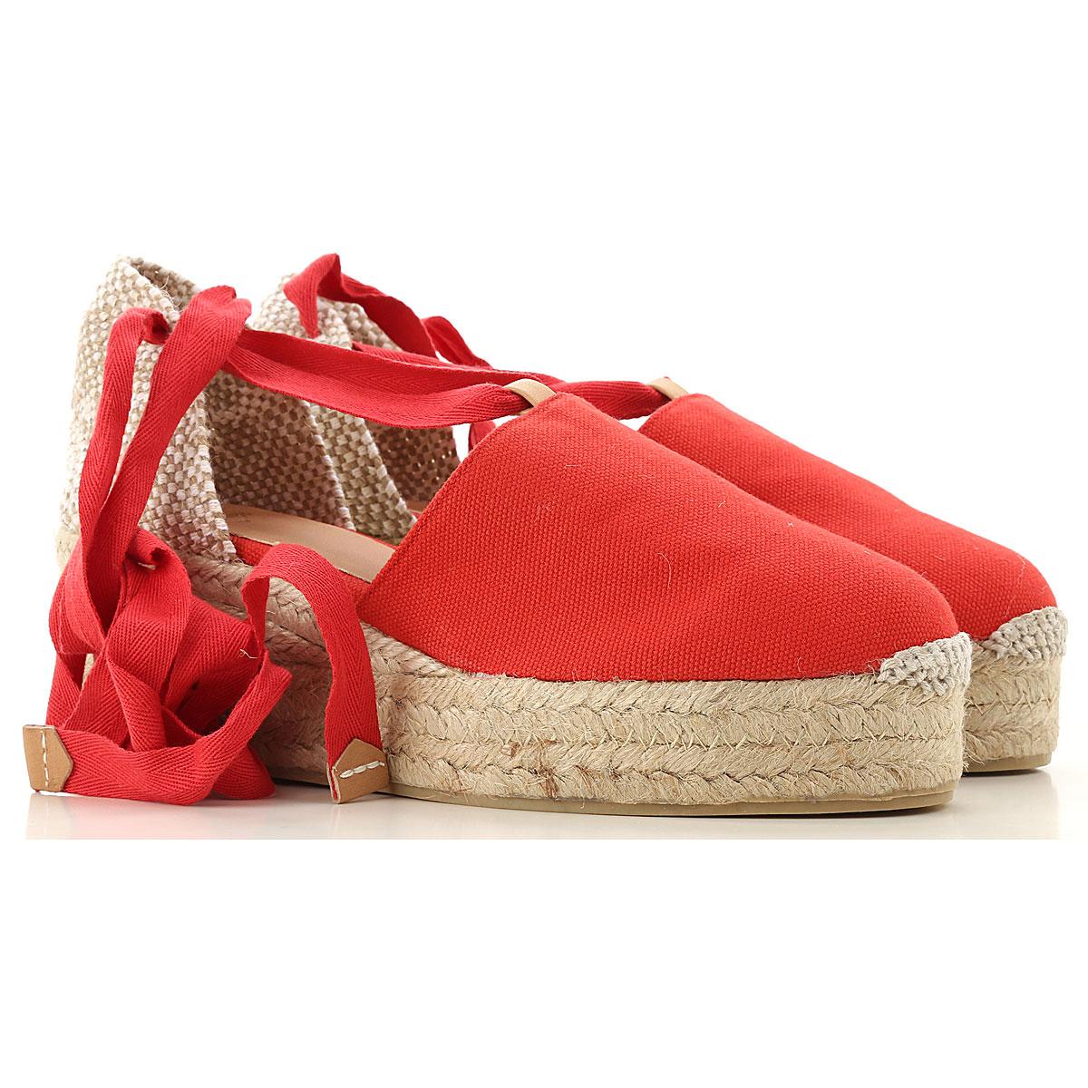 Castaner Canvas Wedges For Women On Sale in Red - Lyst