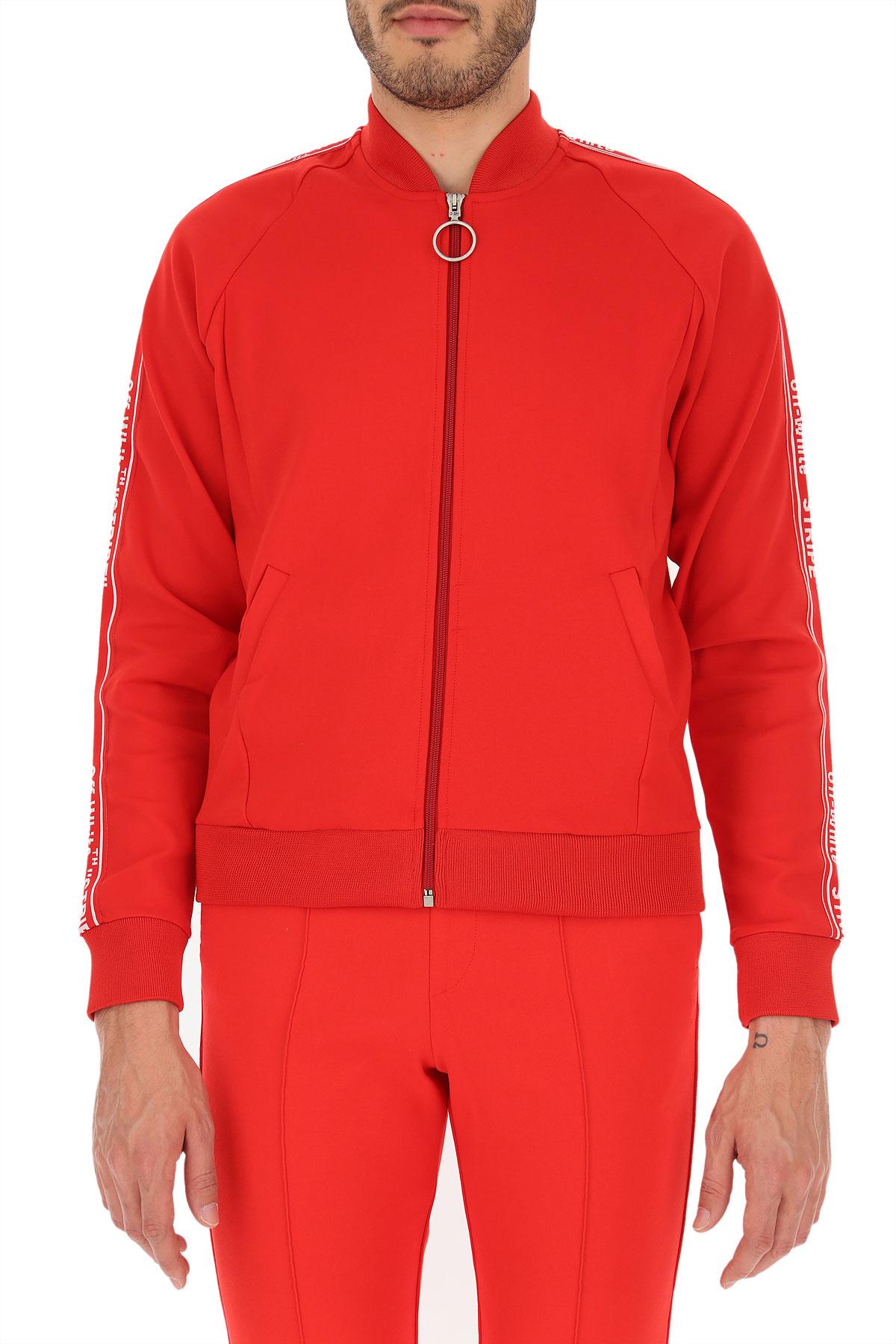 Off-White c/o Virgil Abloh Sweatshirt For Men On Sale in Red for Men - Lyst