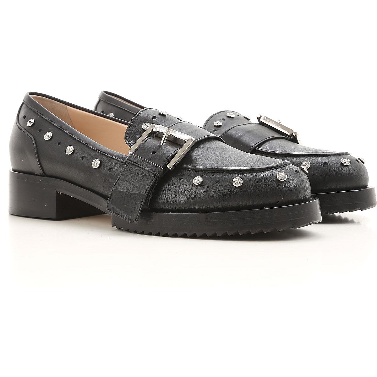 N°21 Leather Loafers For Women On Sale In Outlet in Black - Save 21% - Lyst