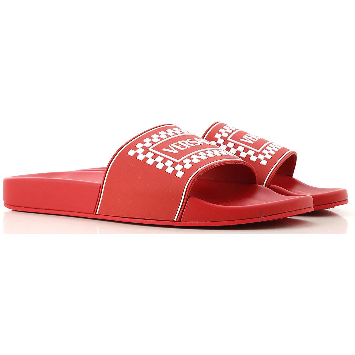 Versace Flip Flops For Men On Sale in Red for Men - Lyst
