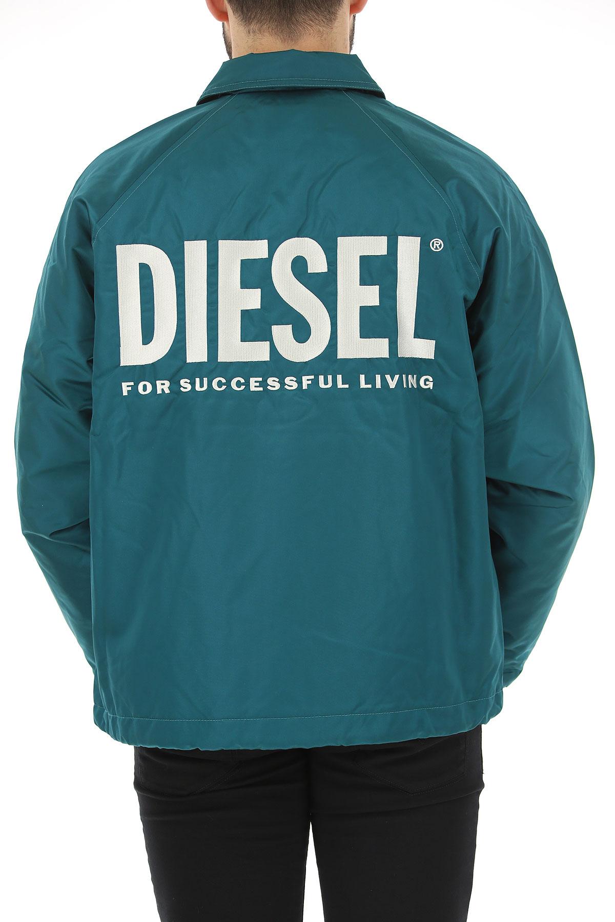 DIESEL Synthetic Jacket For Men On Sale In Outlet in Green for Men Lyst