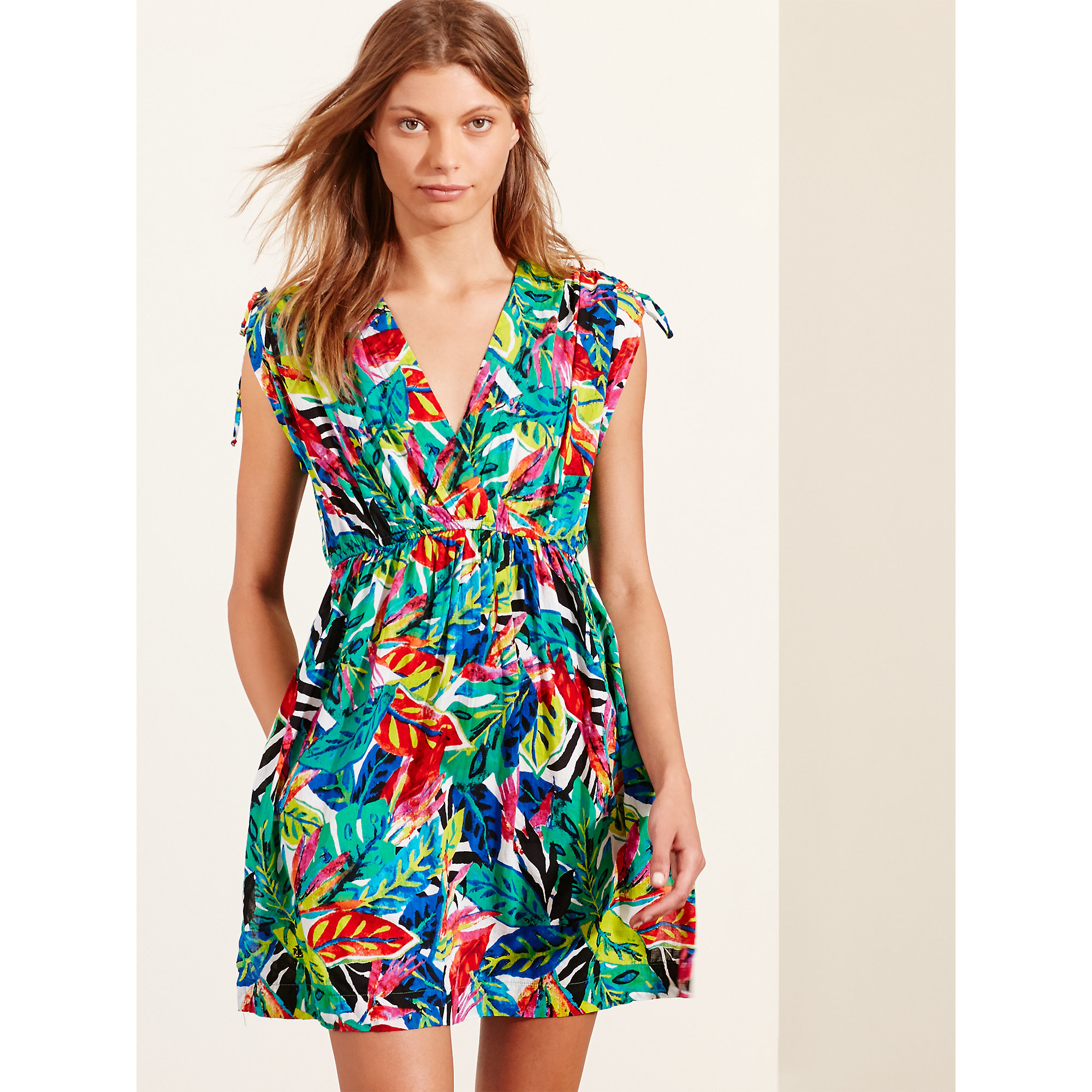 Ralph lauren Tropicalprint Cotton Coverup in Blue Lyst