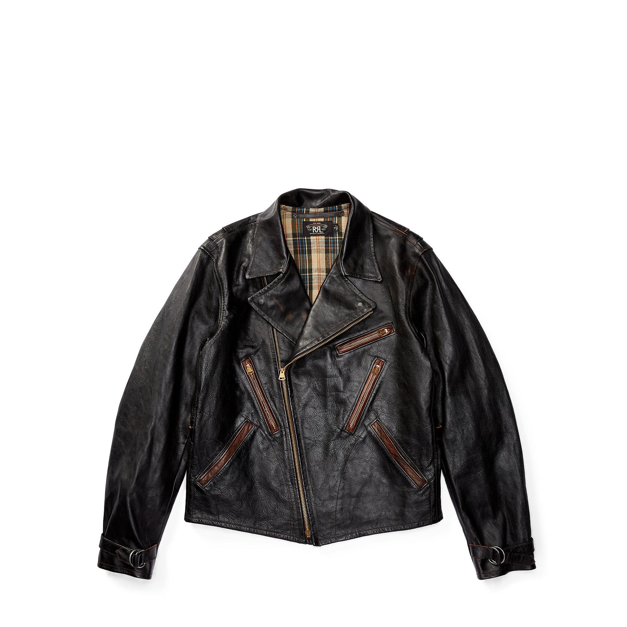 Lyst Rrl Limitededition Leather Jacket in Black for Men