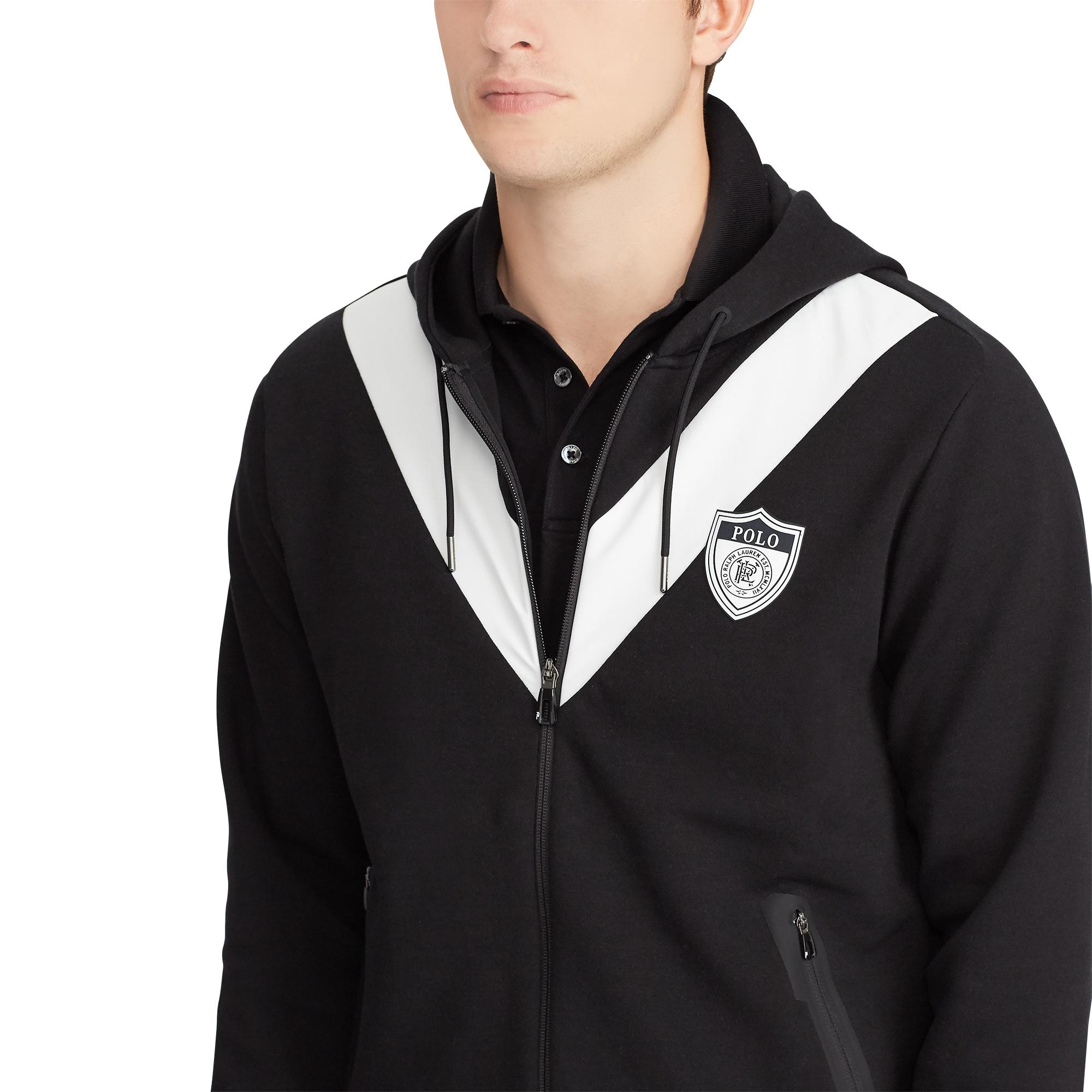 Polo Ralph Lauren Double-knit Hoodie in White for Men - Lyst