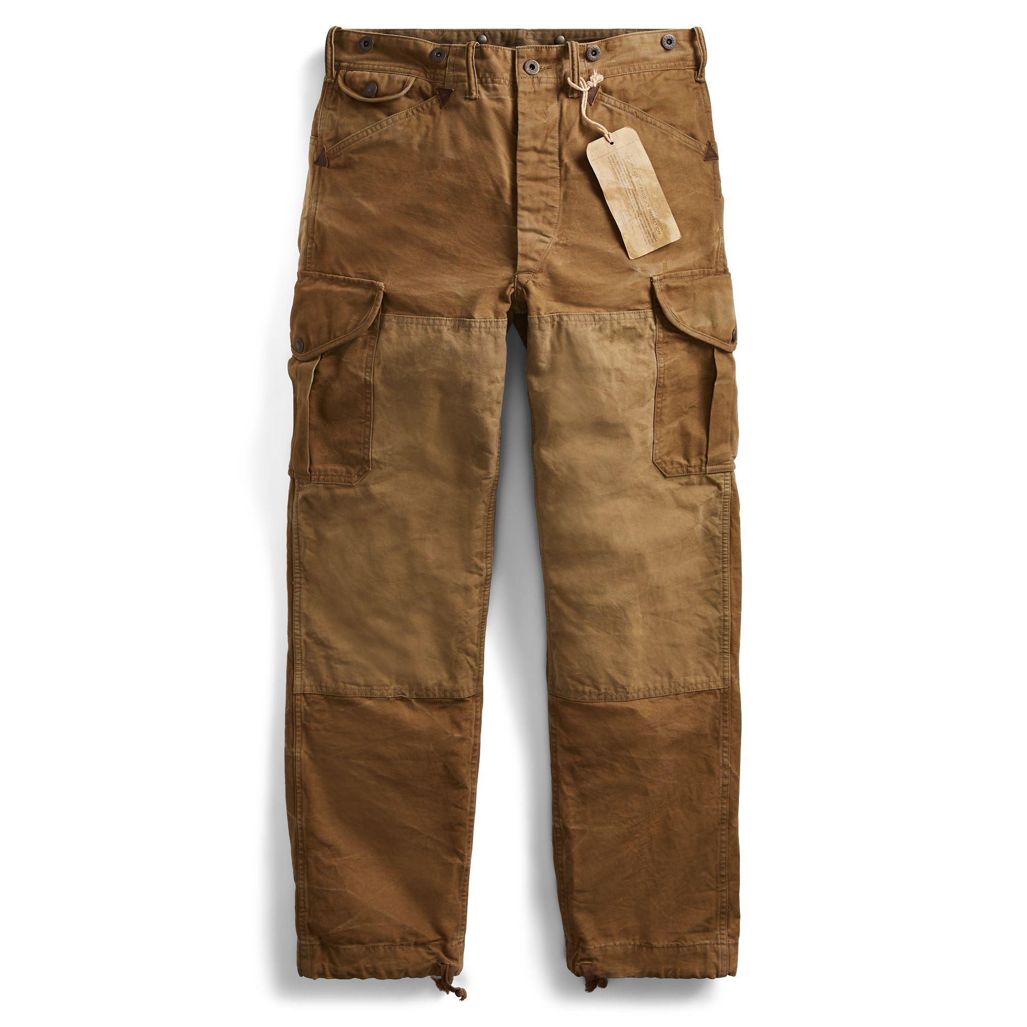 Lyst - Rrl Cotton Canvas Cargo Trouser in Brown for Men