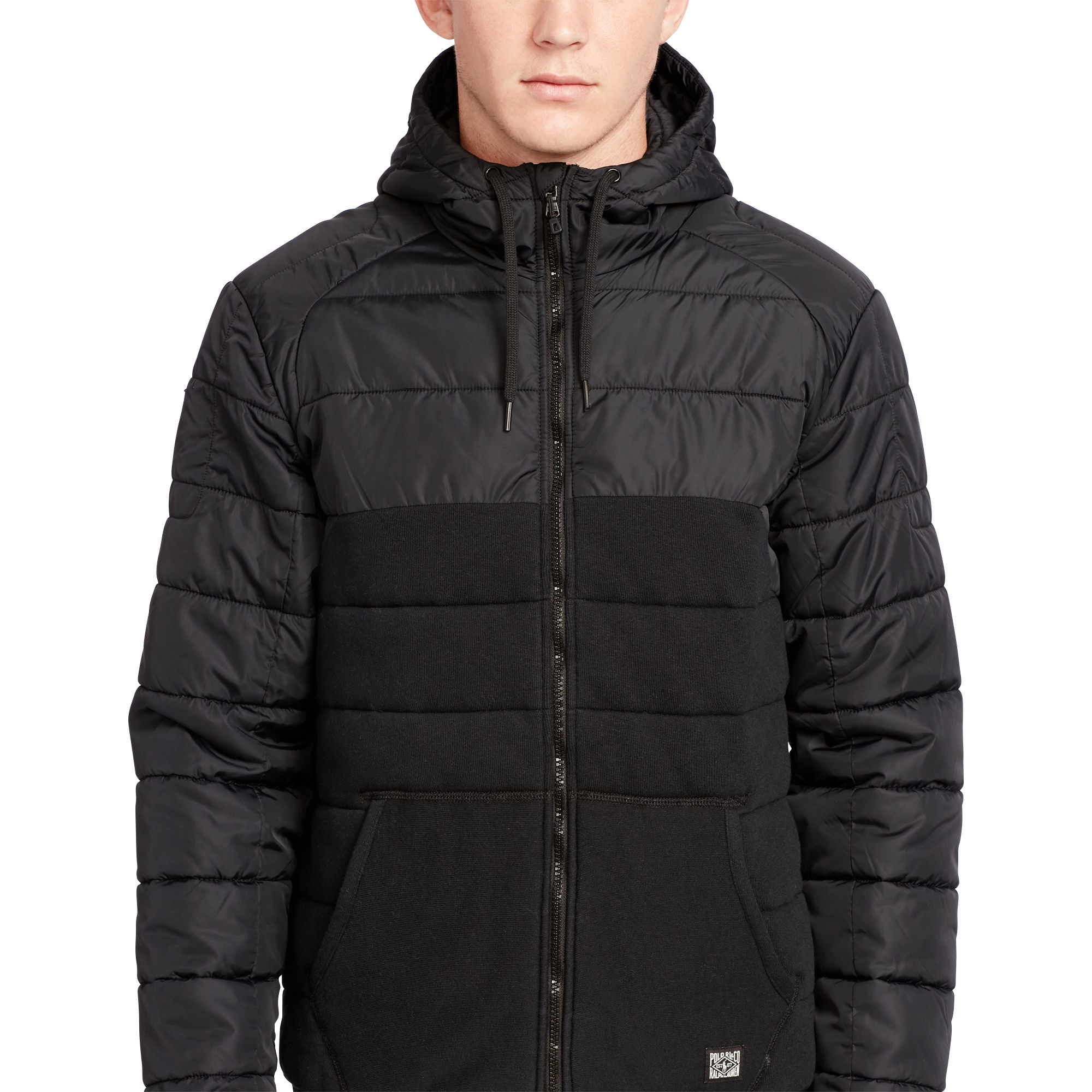 Polo ralph lauren Quilted Hybrid Jacket in Brown for Men | Lyst