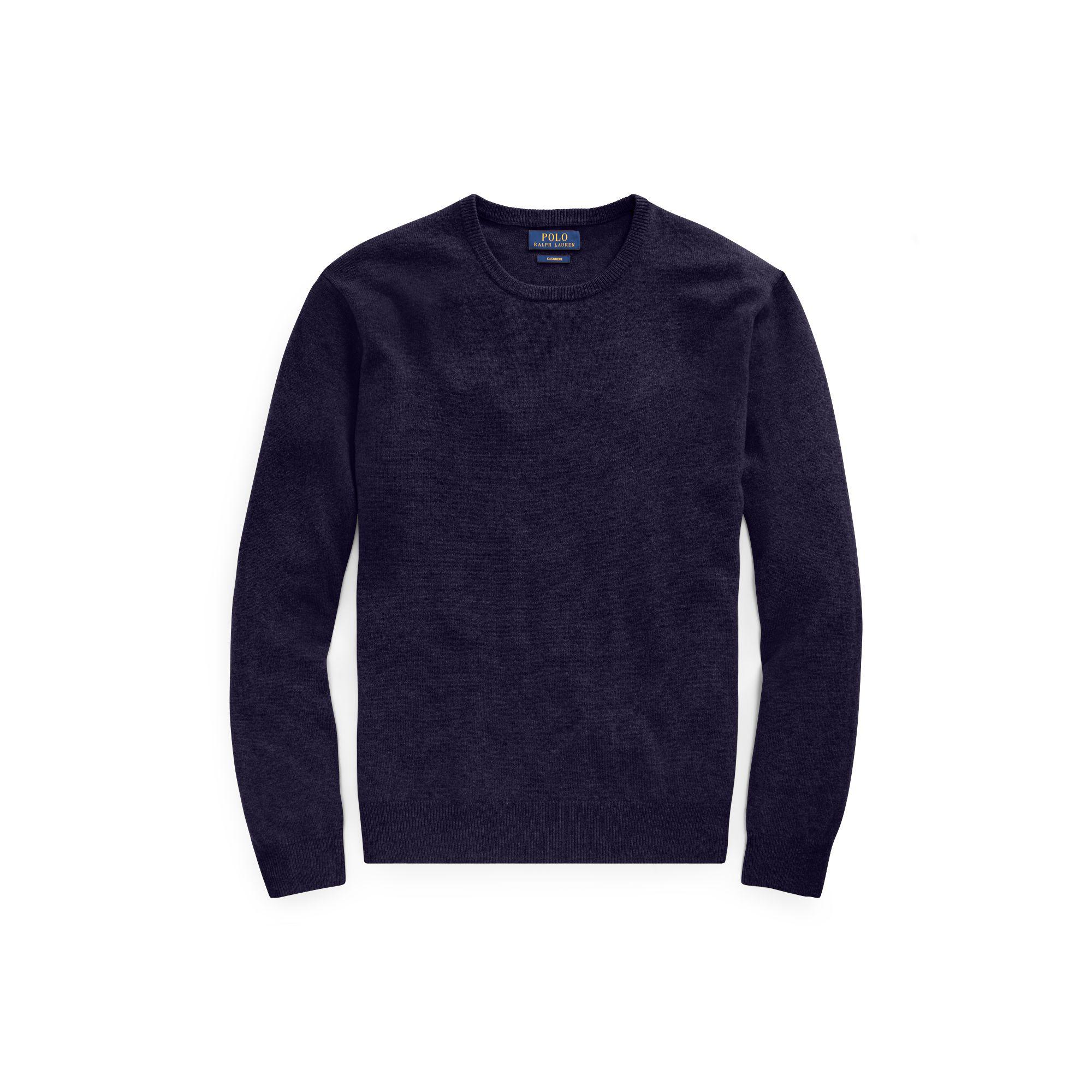 Lyst - Polo Ralph Lauren Washable Cashmere Sweater in Blue for Men ...