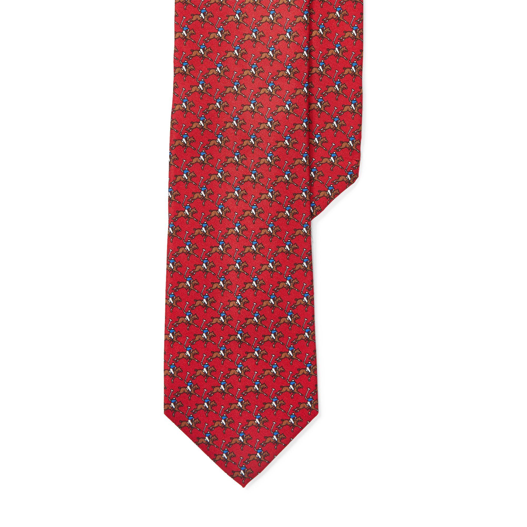 Polo Ralph Lauren Polo Player Silk Narrow Tie for Men - Lyst