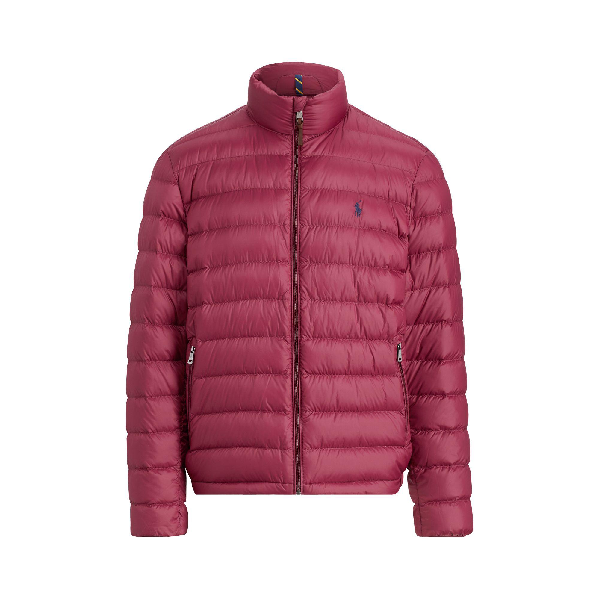 Polo Ralph Lauren Packable Quilted Down Jacket in Red for Men Lyst