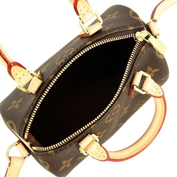 Lyst - Louis Vuitton Nano Speedy Monogram Handbag Shoulder Bag Brown in Brown