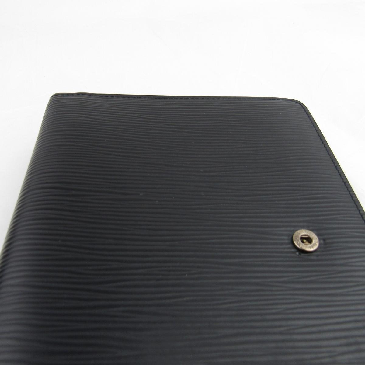 Louis Vuitton Authentic Agenda Mm Notebook Cover R20202 Epi Noir Used Vintage in Black for Men ...